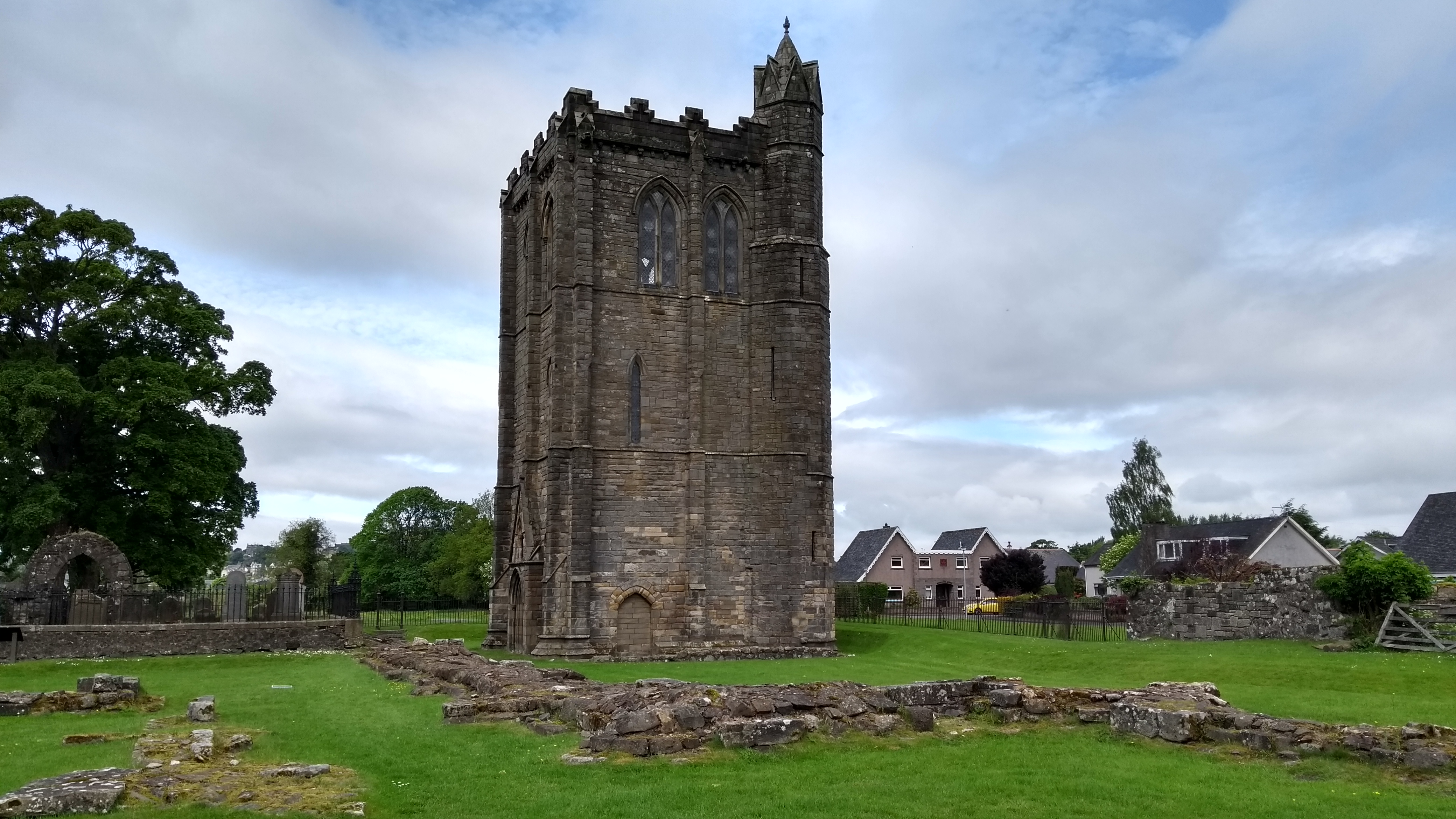The bell tower of Cambuskenneth Abbey, Stirling.