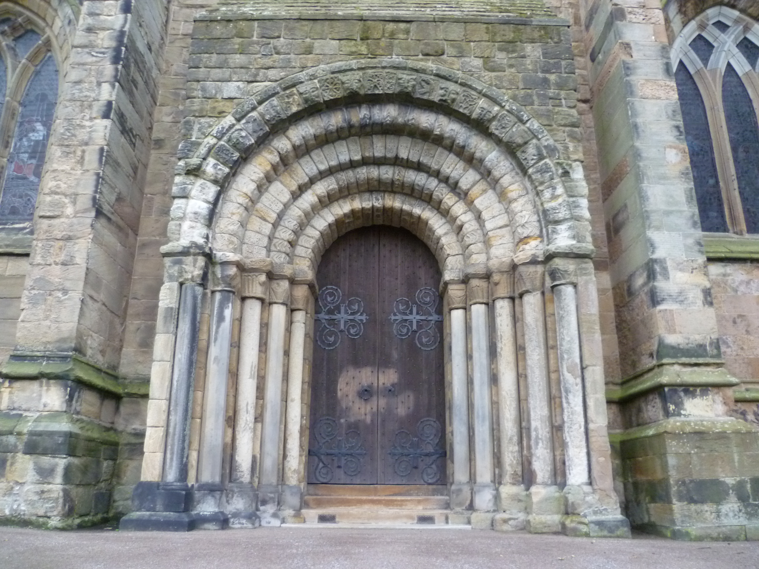 West door of Dunfermline Abbey, Fife