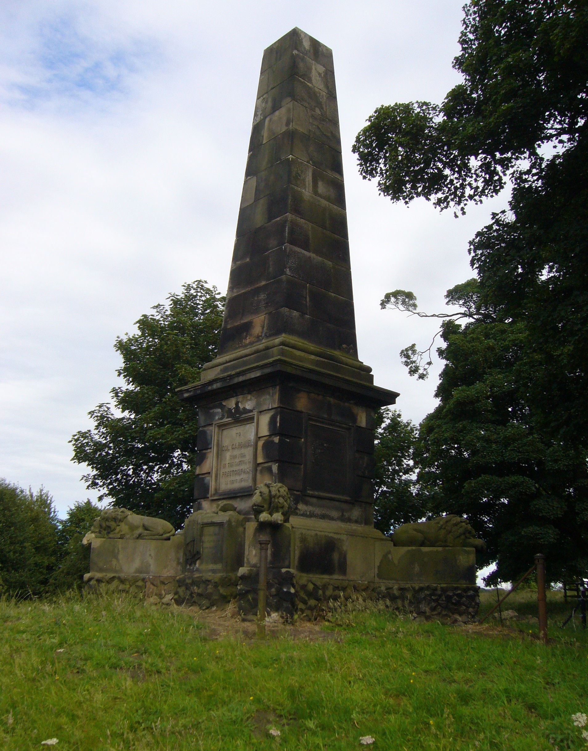 Colonel Gardiner's Monument at Bankton House, Prestonpans