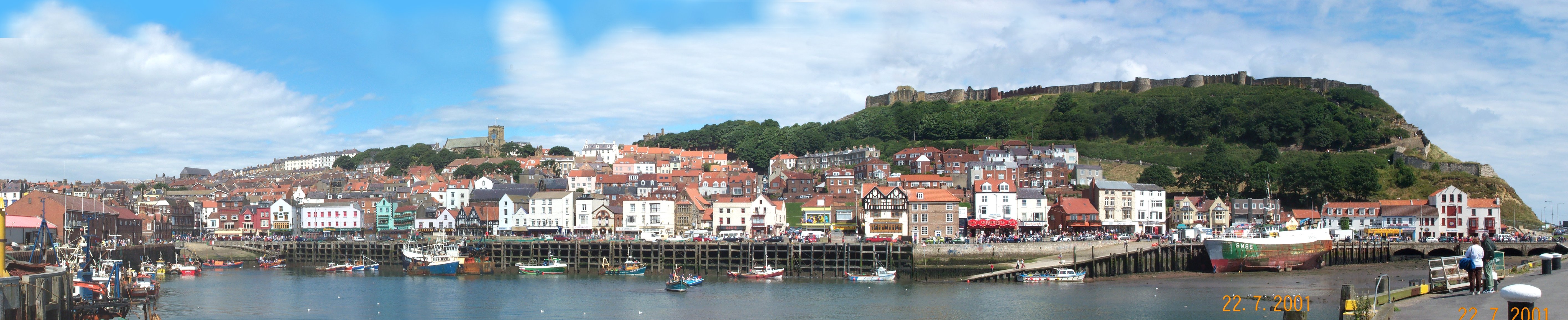 The South Bay at Scarborough, North Yorkshire, England. My Own Photograph, Stitched