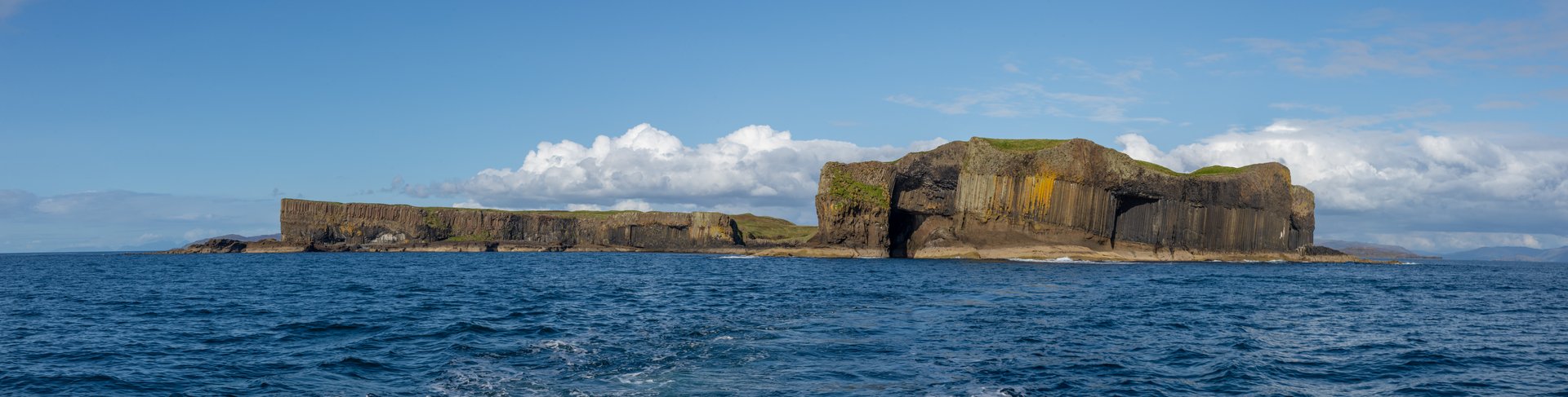 Panorama of the Isle of Staffa, Inner Hebrides, Scotland