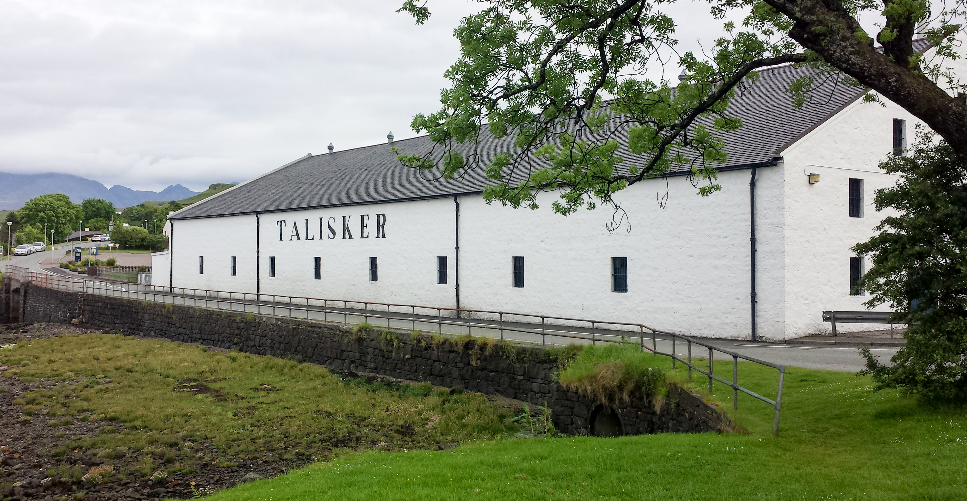 Talisker distillery, Carbost, Isle of Skye, Scotland. Producer of single malt Scotch whiskey.