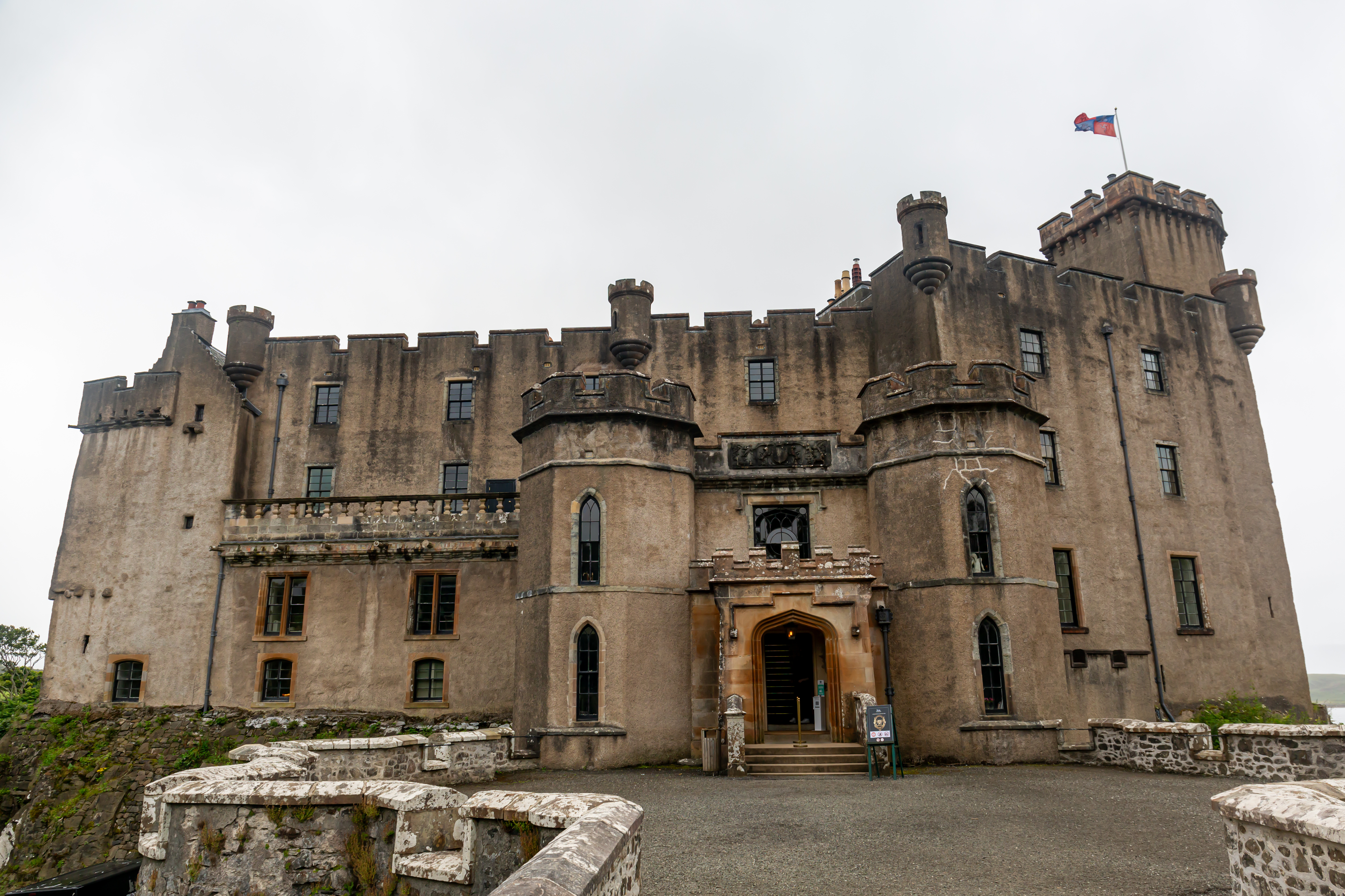 Dunvegan Castle in Isle of Skye, Scotland.
