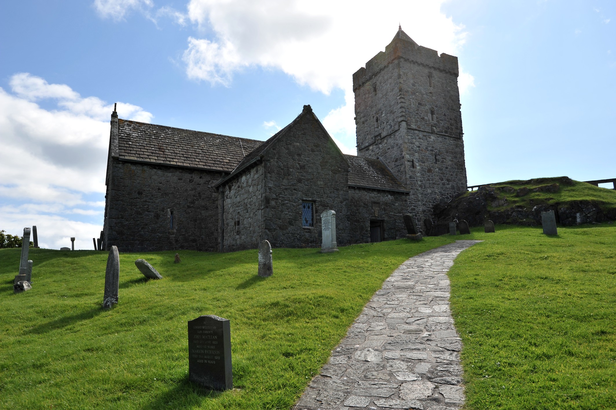 Saint Clement's church in Rodel, Isle of Harris, Western Isles, Scotland.