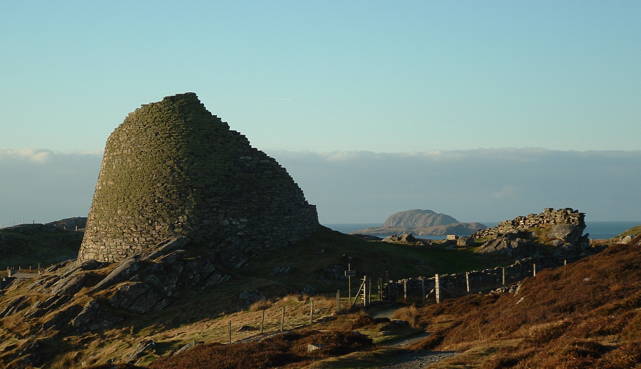 Dun Carloway Broch, on the west coast of the Isle of Lewis.