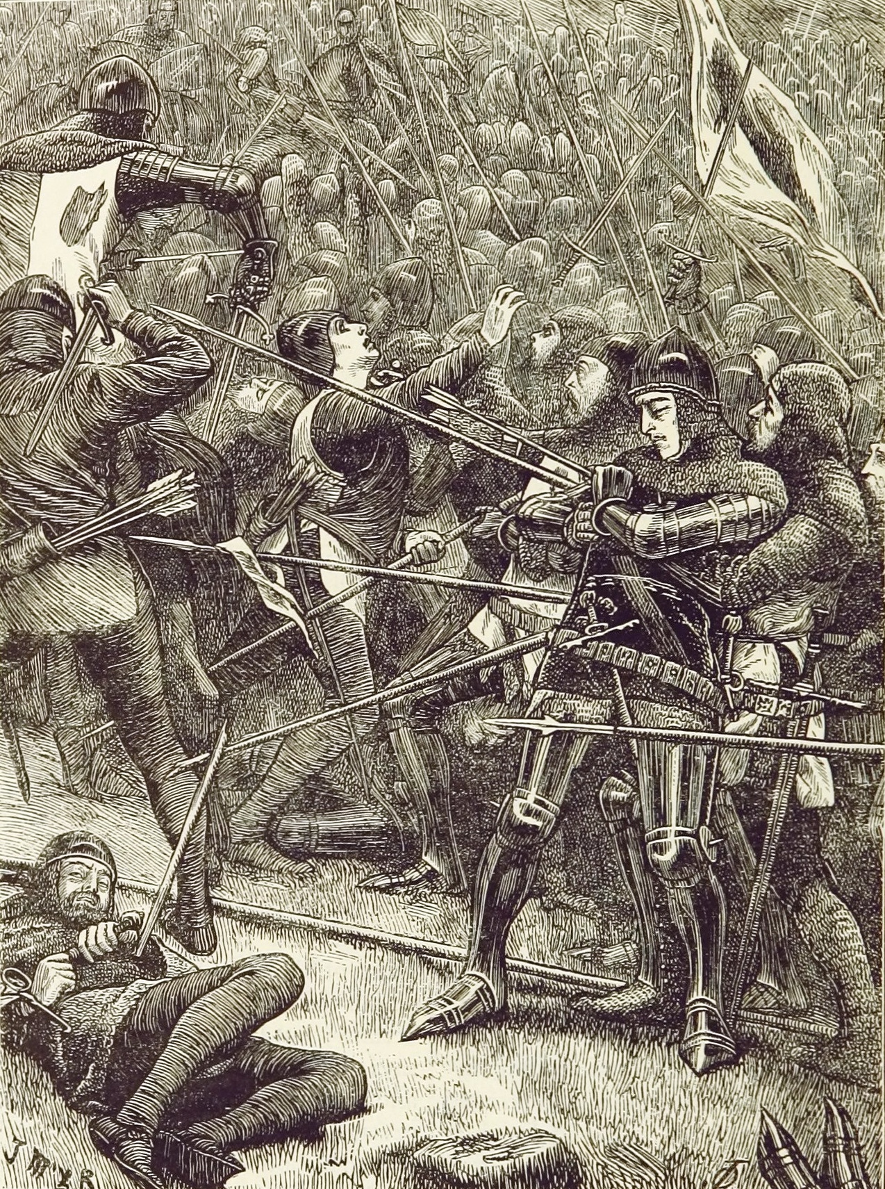 The Scots charge at the Battle of Halidon Hill.  It does not go well for them.