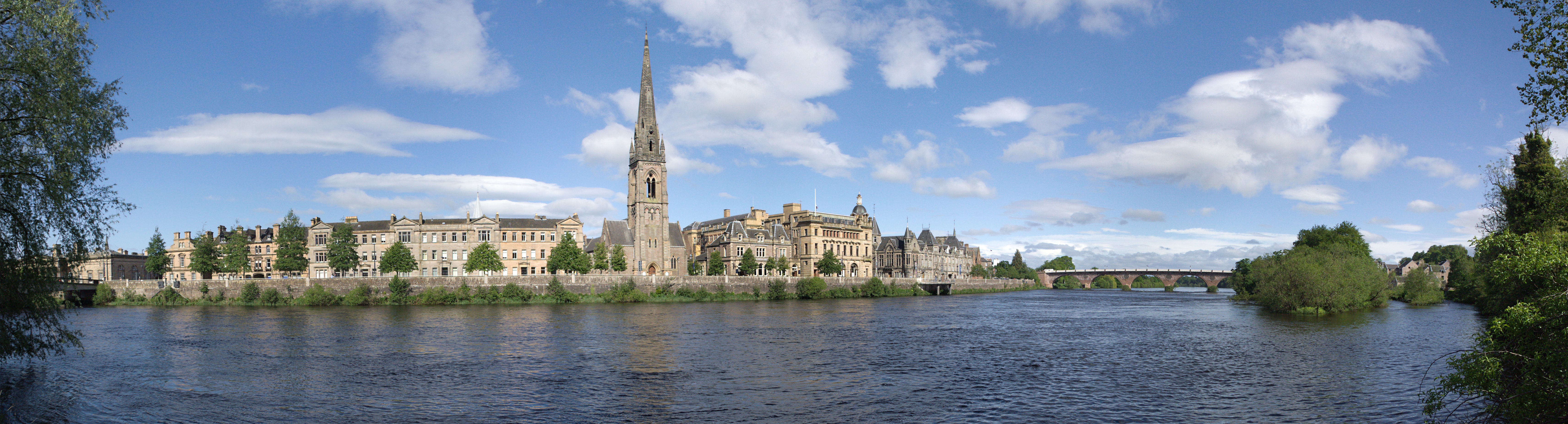 Perth, Scotland - Bank of Tay River