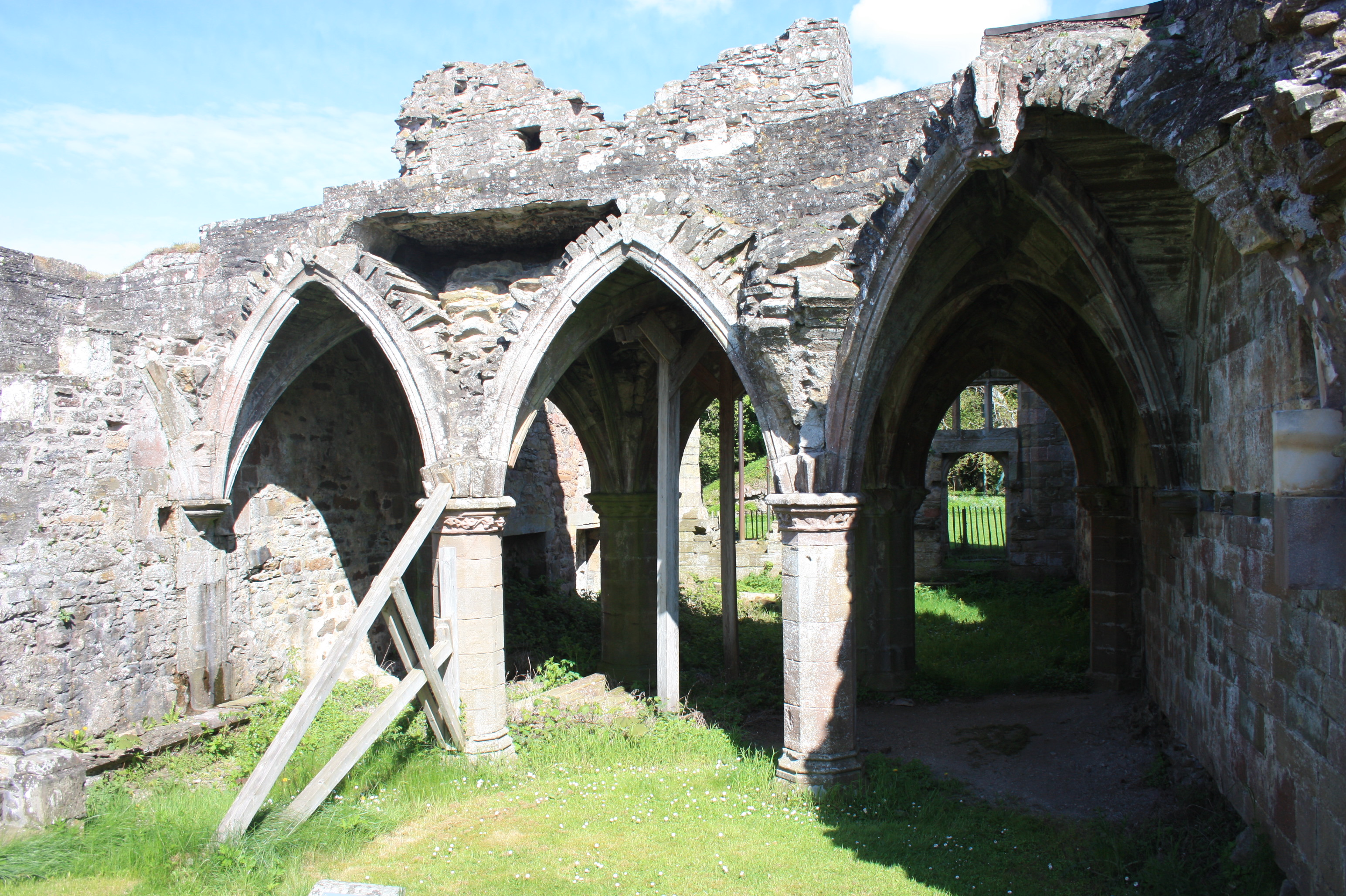 The cloisters of  Balmerino Abbey