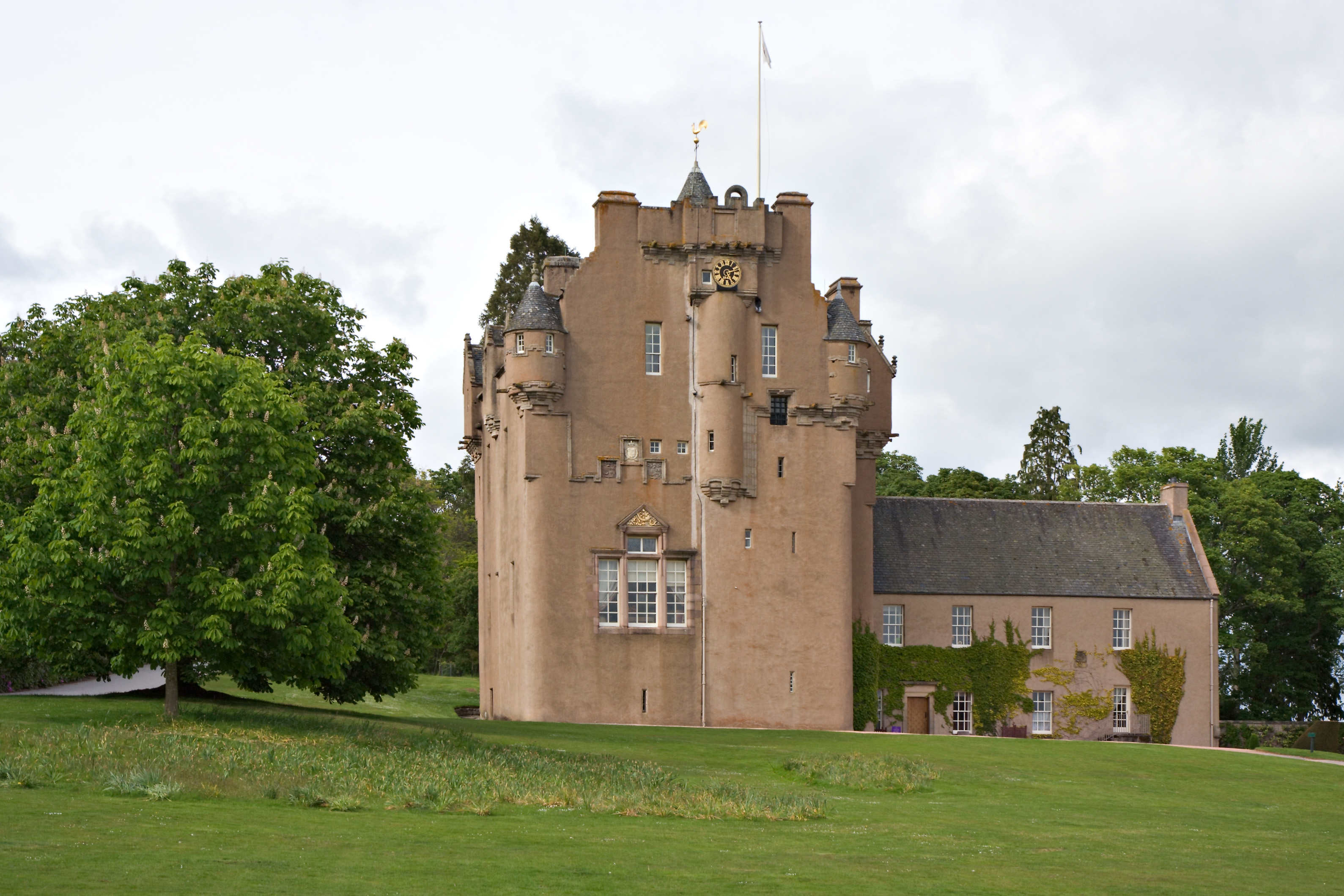 Crathes Castle front view; Aberdeenshire, Scotland