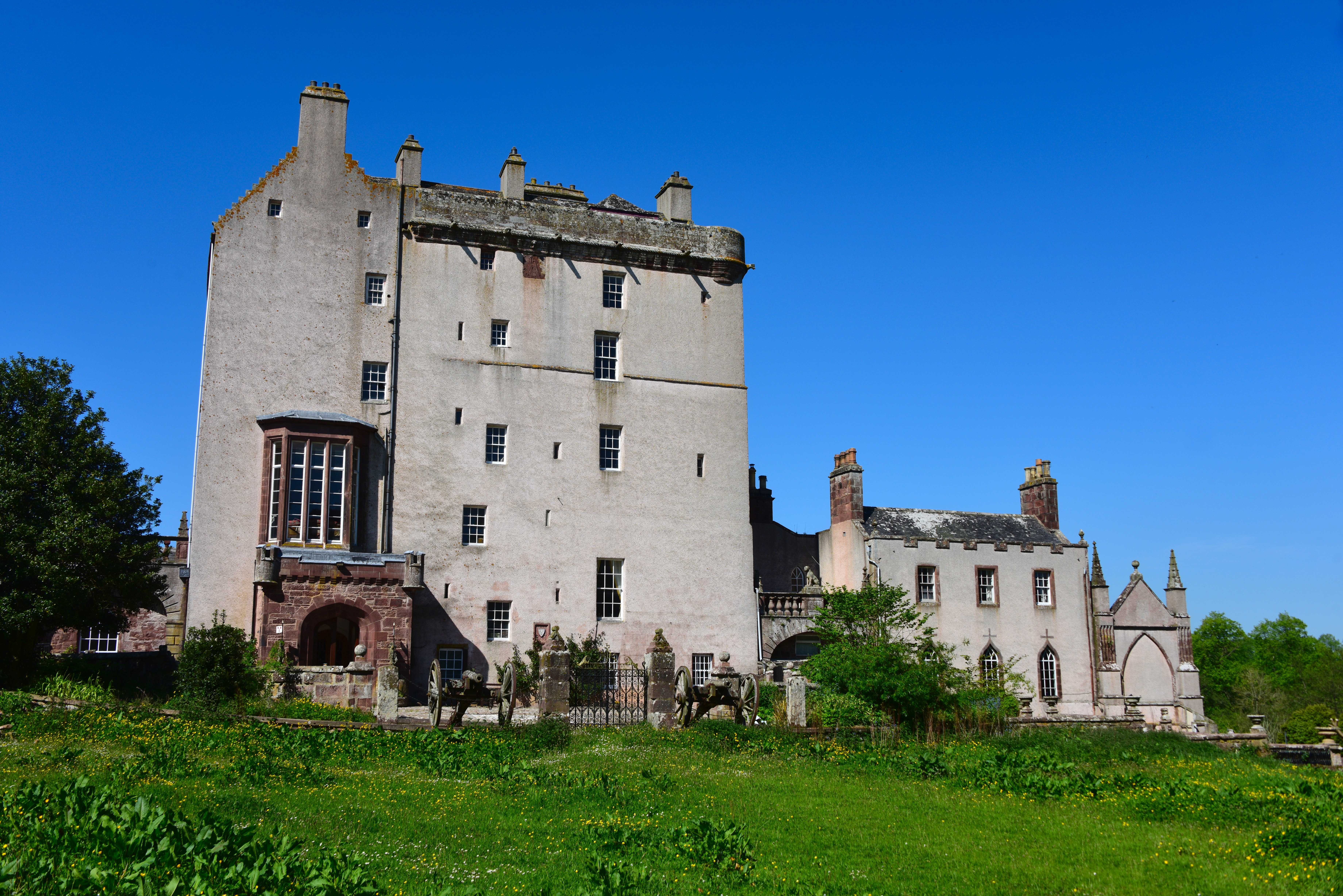 Delgatie Castle, an Elizabethan castle in Aberdeenshire.