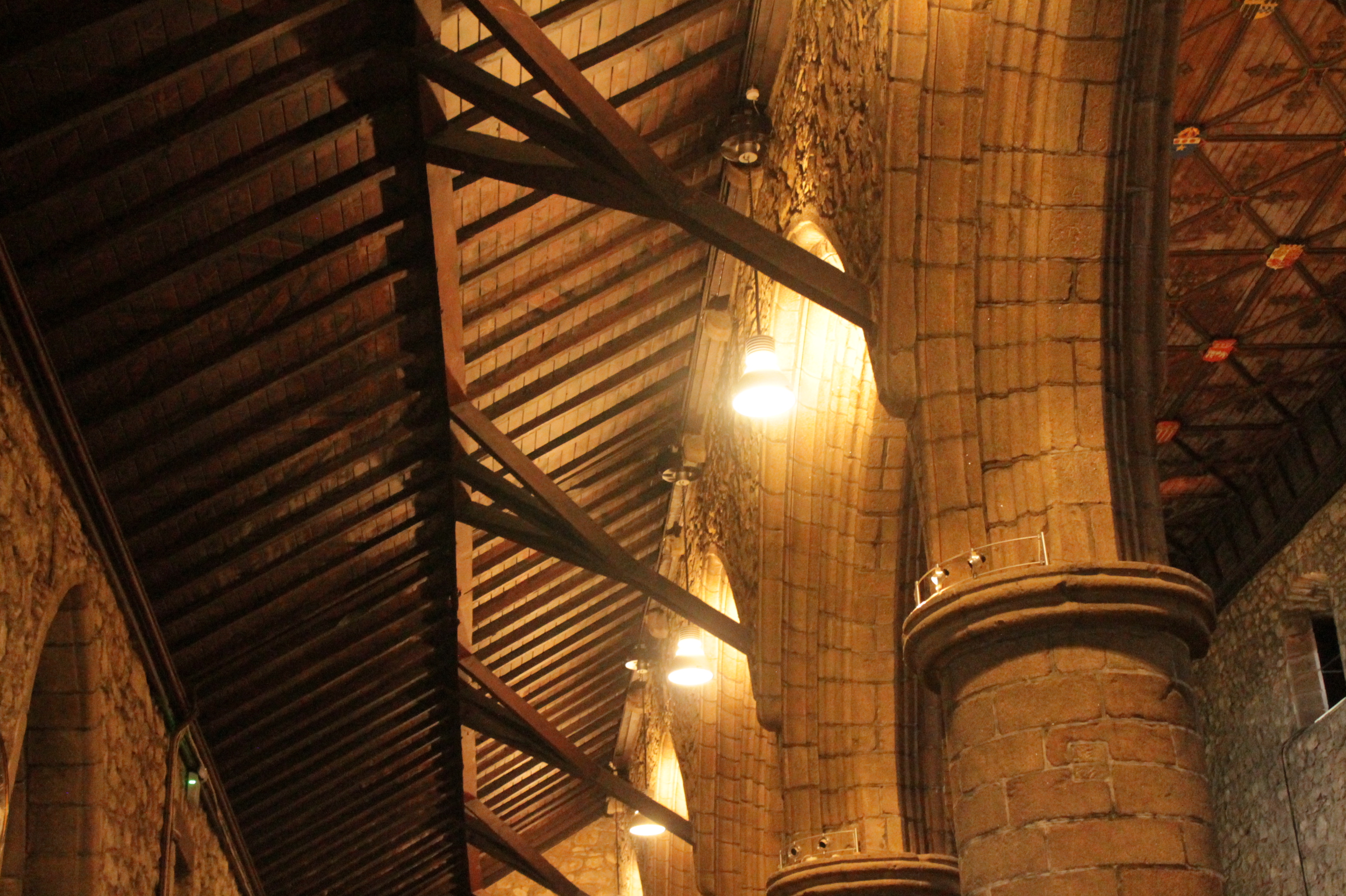 Roof structure over side aisles, St Machar's Cathedral