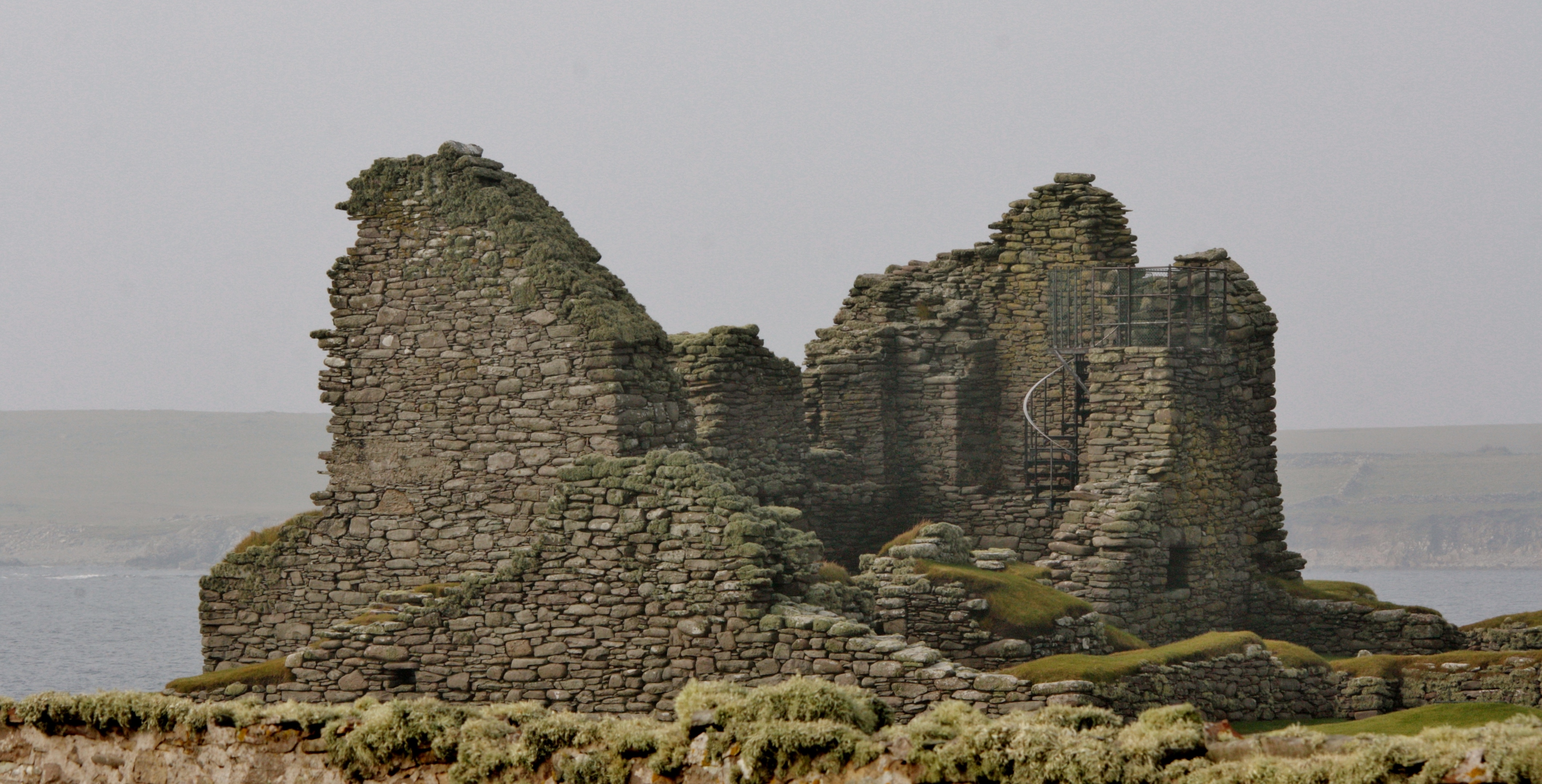 Ruins of the Laird's house at Jarlshof .