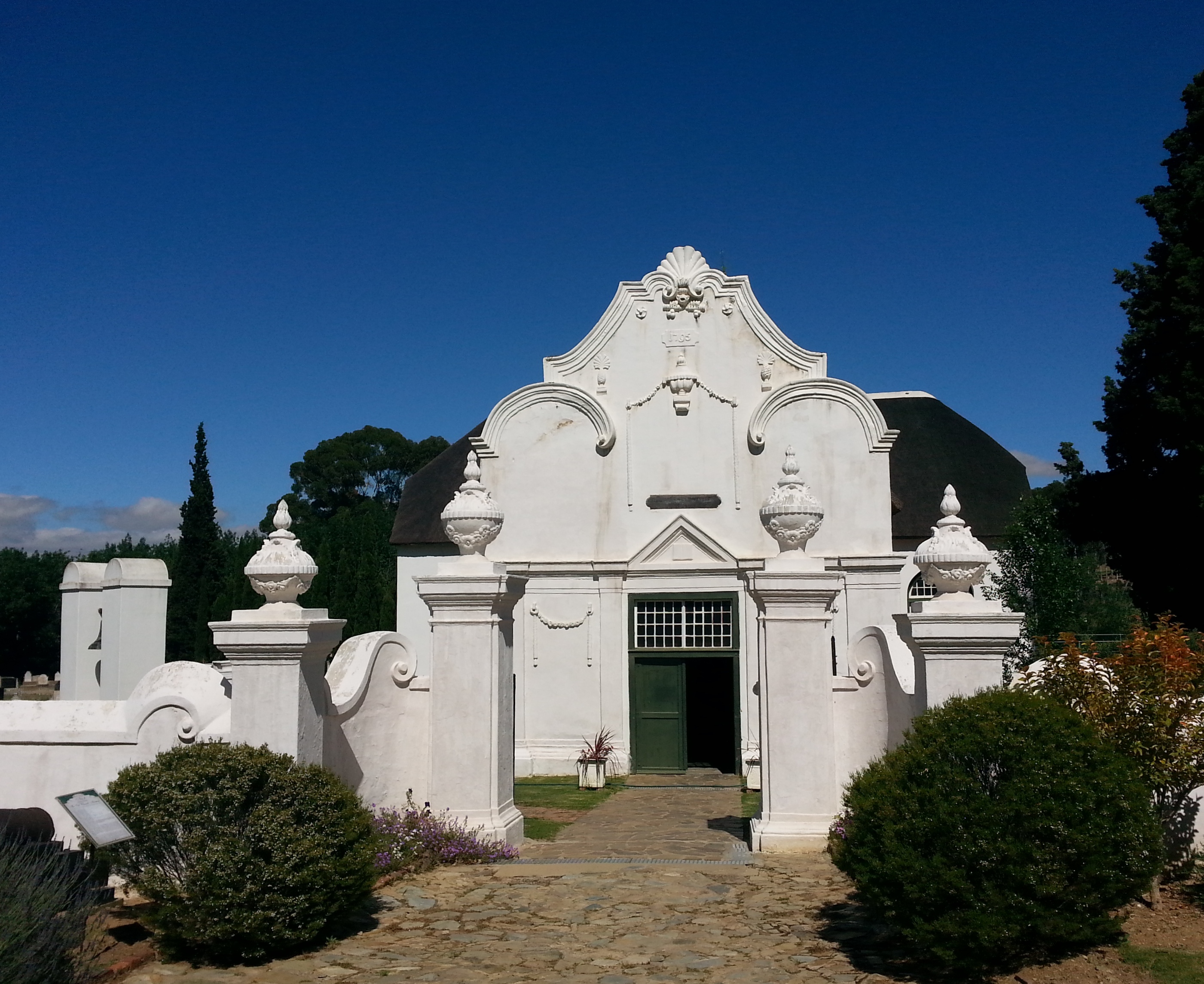 The old Dutch Reformed Church in Tubagh, Western Cape, South Africa, now part of the Oude Kerk Volks Museum.