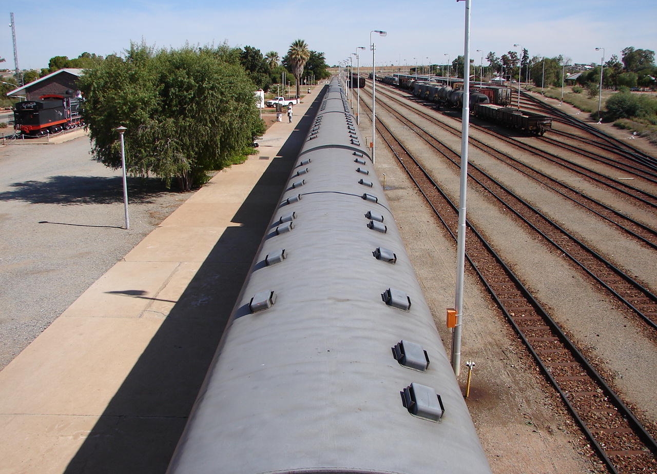 Upington station, Northern Cape, looking west