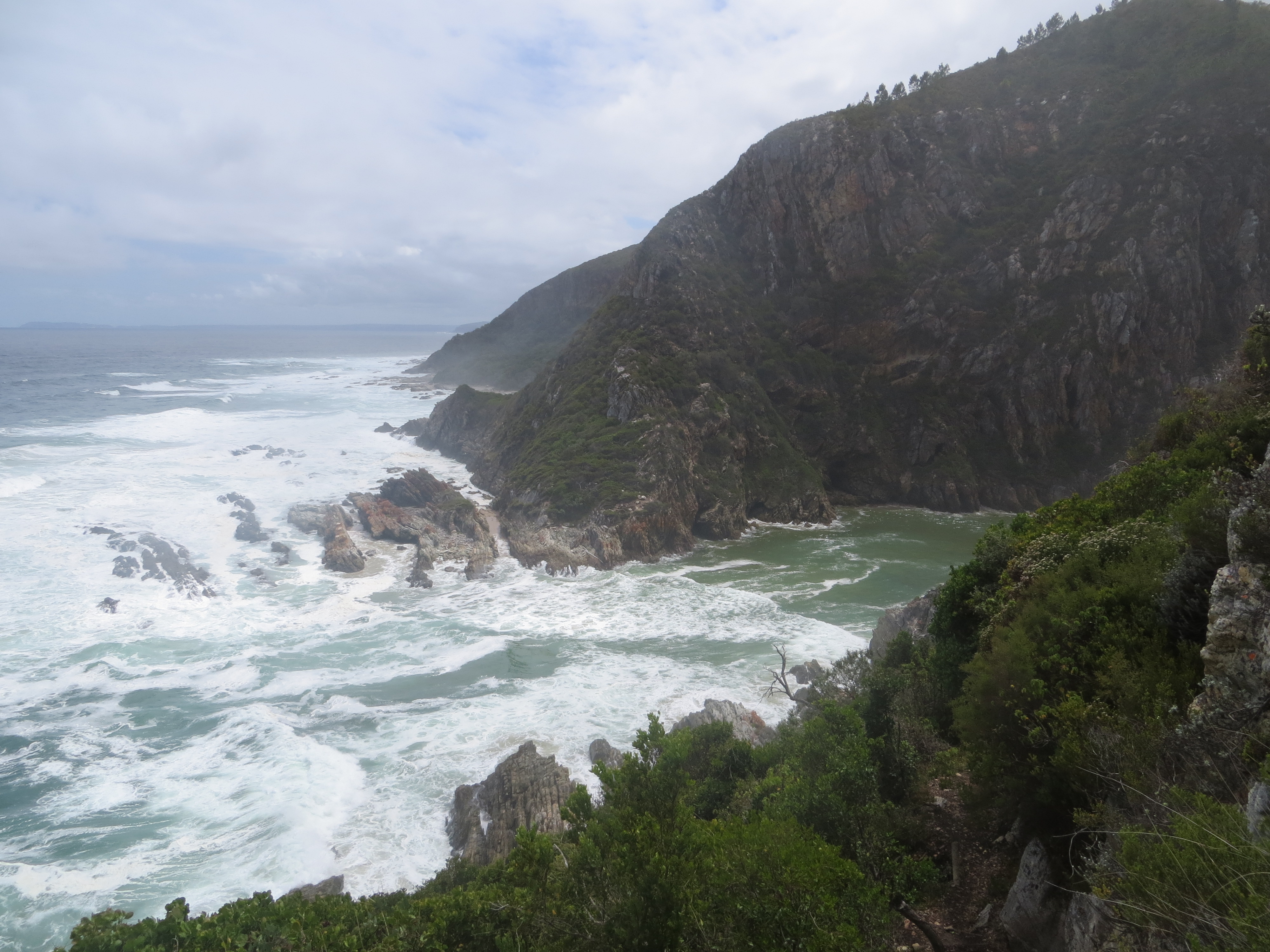 Bloukrans river mouth on the Otter trail 2017 during high tide
