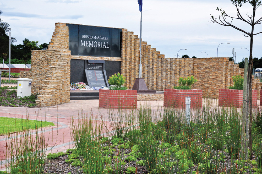 The Bhisho Massacre Memorial Site in Bhisho commemorates the victims of the Bhisho Massacre.