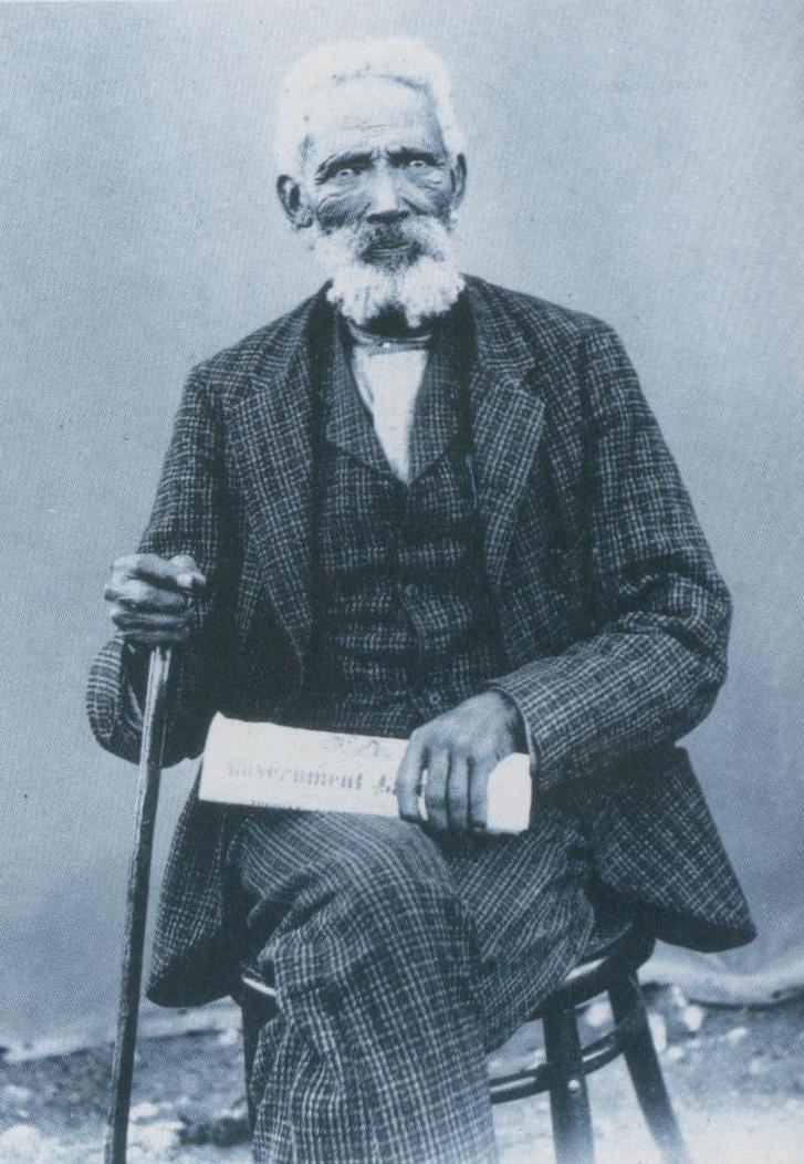 Nicolaas Waterboer. Leader of the Griqua People of Griqualand West in the Cape. A photograph of the elderly leader from the 1890s.