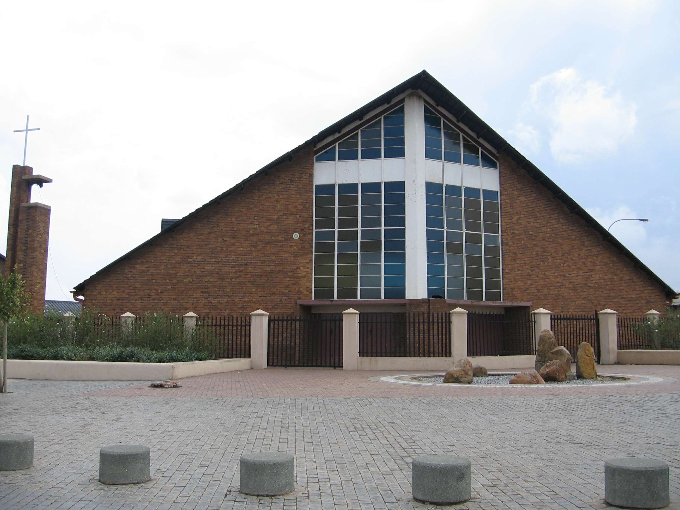 The "Regina Mundi" catholic church in Soweto, Johannesburg. Used to be a place of gathering in the era of anti-apartheid fights.