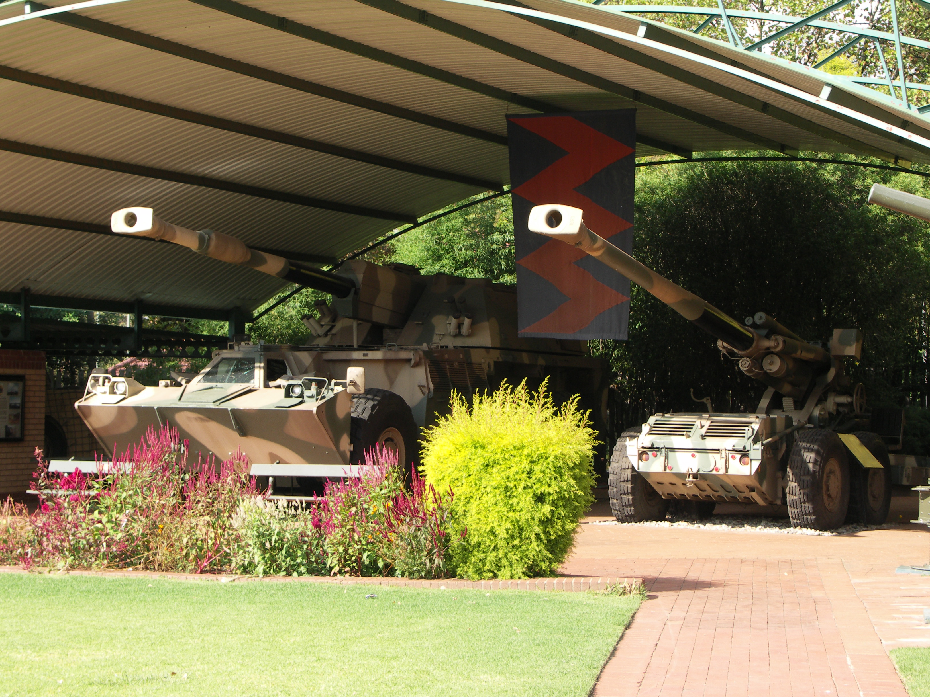 G5 and G6 Howitzers at the South African Museum of Military History, Johannesburg, South Africa