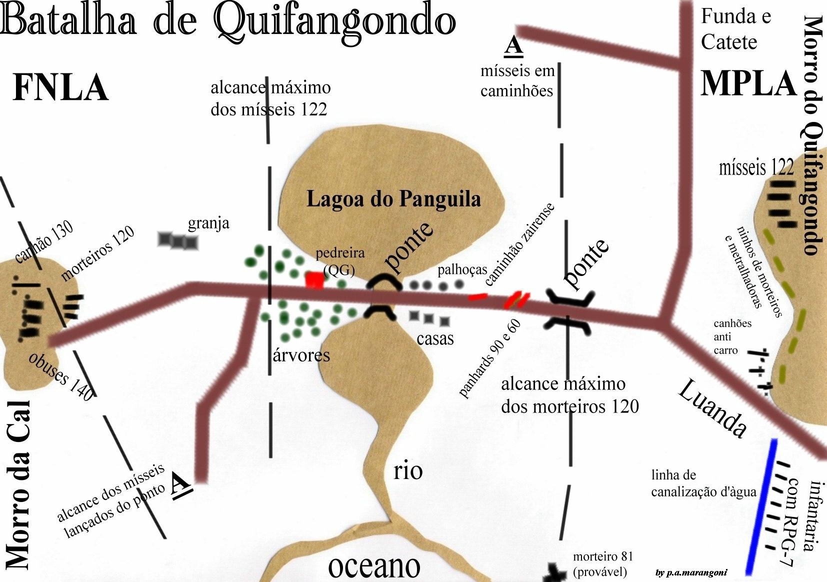 Battle of Quifangondo in Angola, November, 1975.