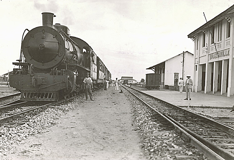 Congo-Ocean Railway, Brazzaville Station, December 1932
Agence économique de la France d'outre-mer/Gouvernement général de l'Afrique équatoriale française, FR CAOM 30Fi73/30
