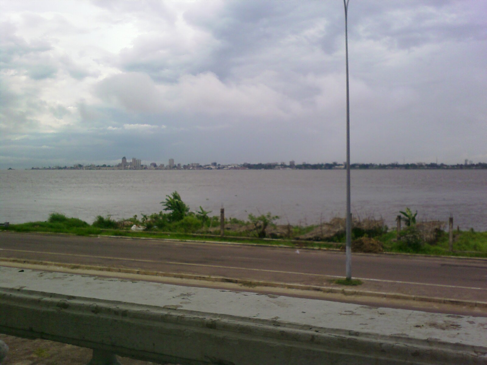 View of La Gombe municipality in Kinshasa, across the Pool Malebo of the Congo River.
Seen from a road in Brazzaville.