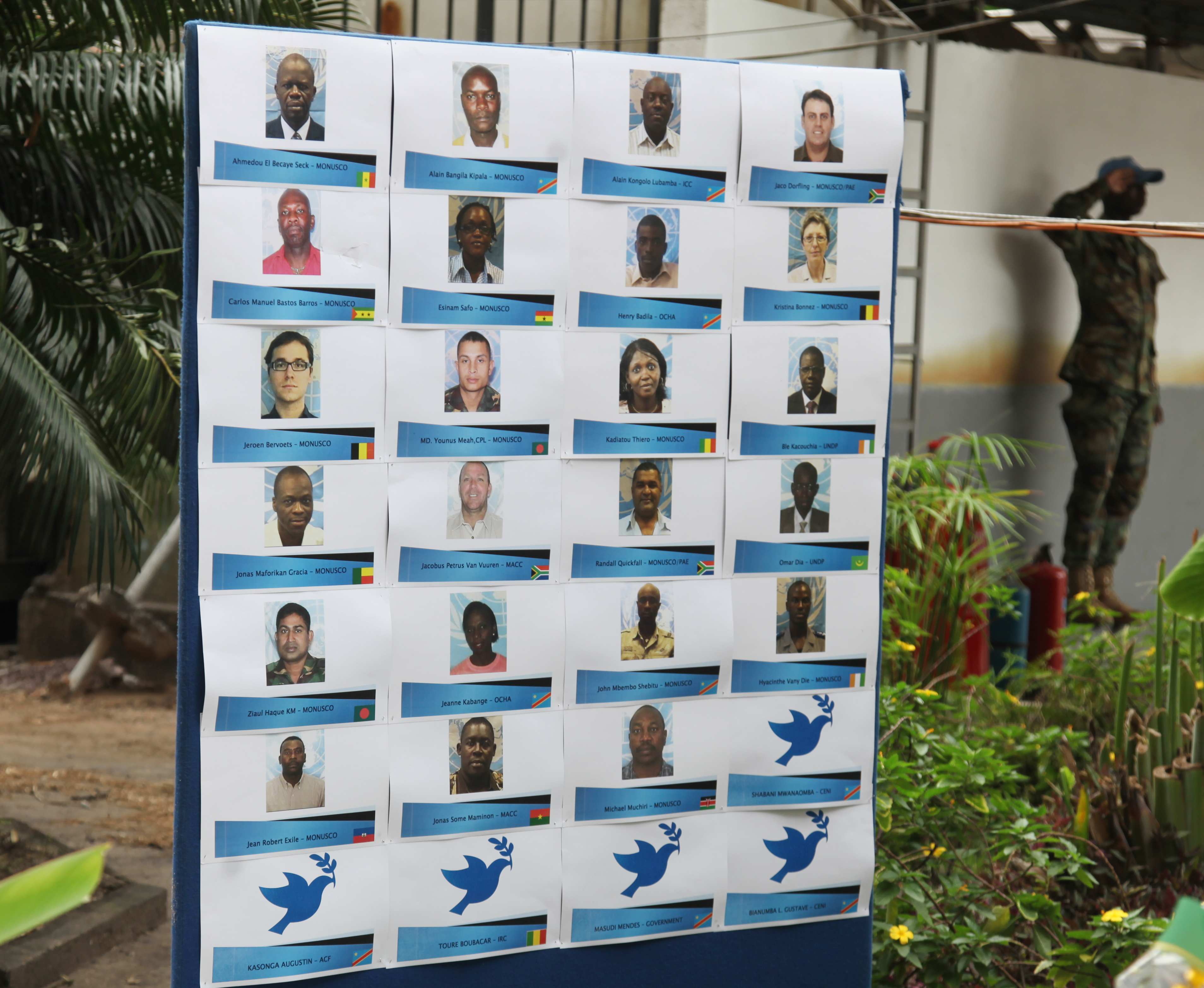 UN Flight 834 crash ceremony is held in MONUSCO HQ in Kinshasa on the 4th of April 2012. MONUSCO/ Myriam Asmani