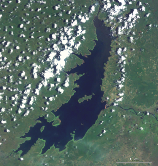 Lake of Itezhi-Tezhi Dam from Space