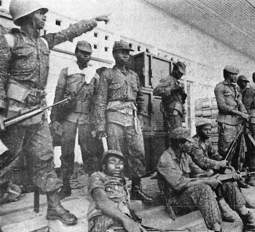 Zairian troops in Southern Shaba.