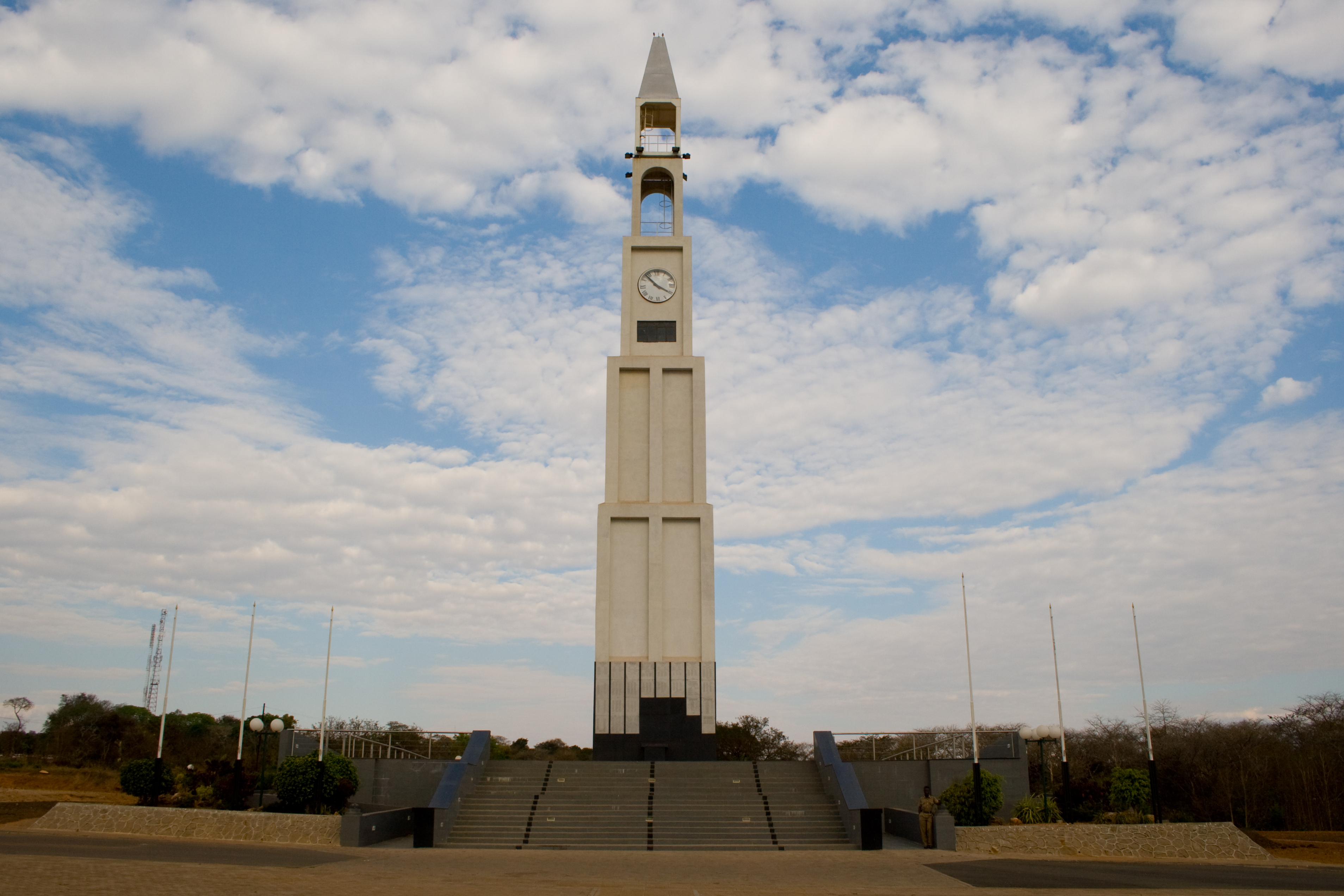 Gedenkstätte Clocktower für die gefallenen Soldaten des WWI und WWII in Lilongwe, Malawi