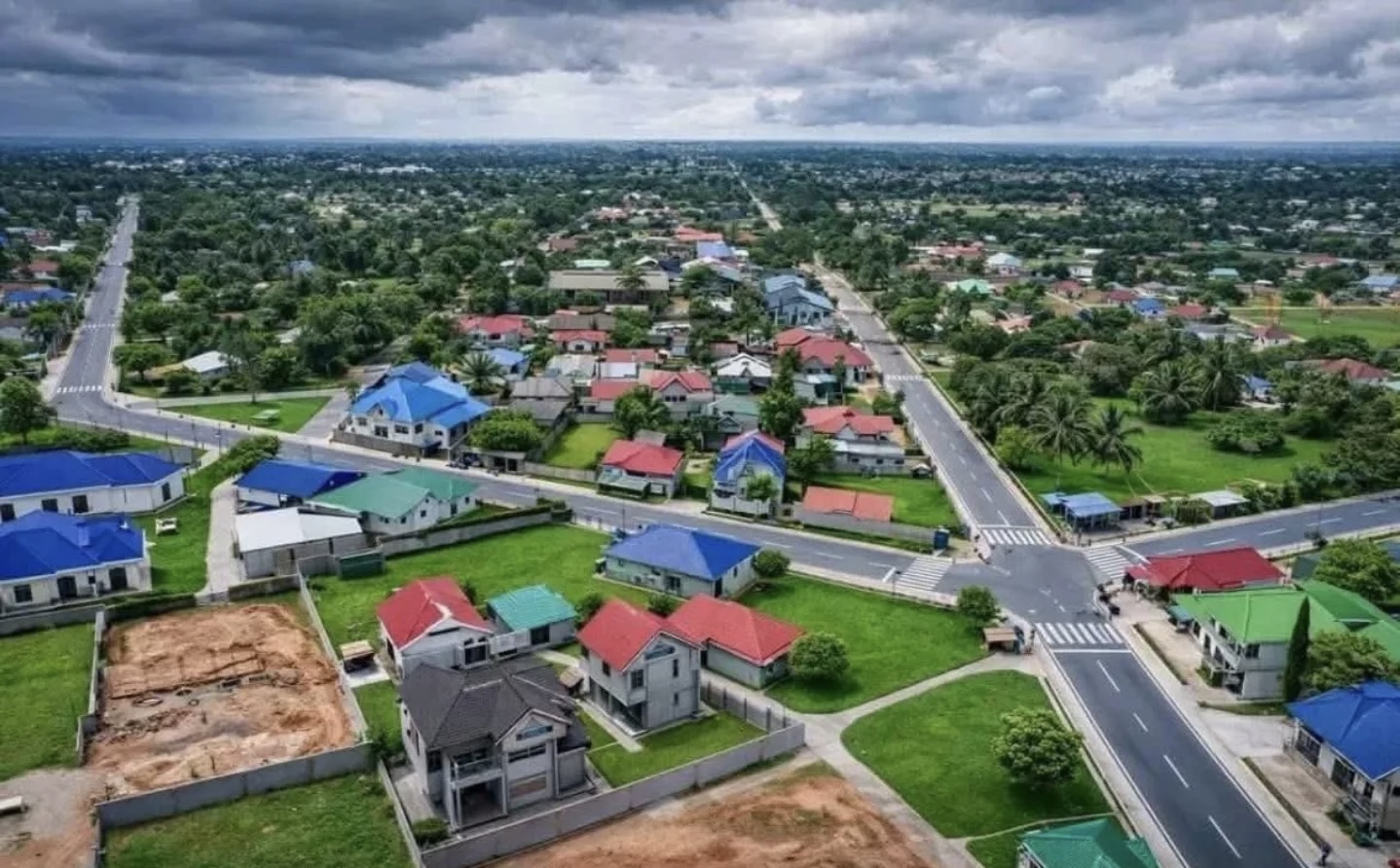 Vue aerienne de Mbuji-Mayi, RDC