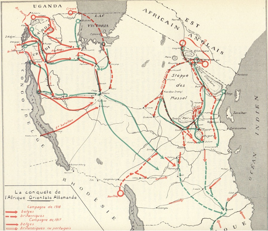 Force Publique in East African Campaign (WWI)