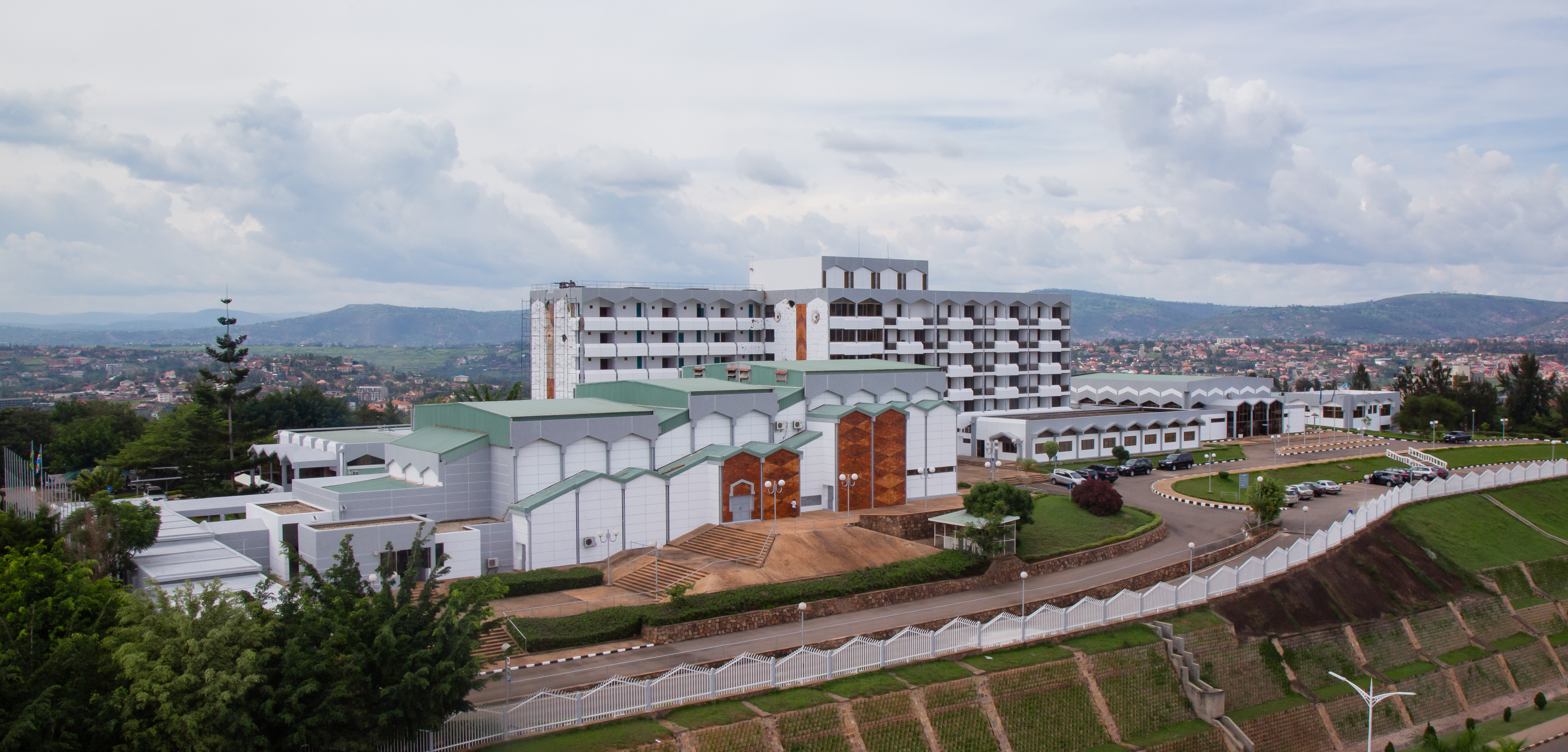 An aerial view of new look of Rwanda Parliament Building in Kimihurura, Kigali on May 16, 2019. Emmanuel Kwizera