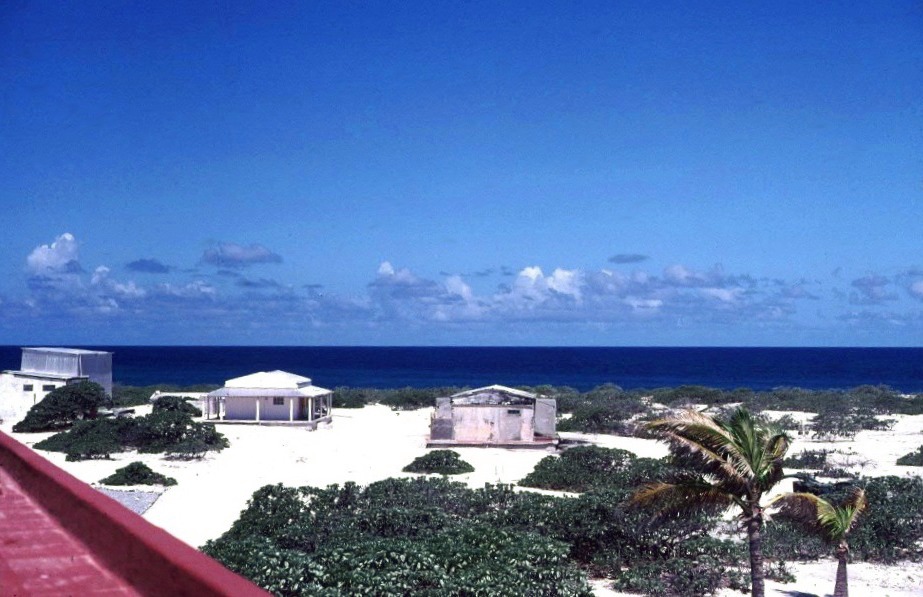 General view of the station of Tromelin, Indian Ocean.