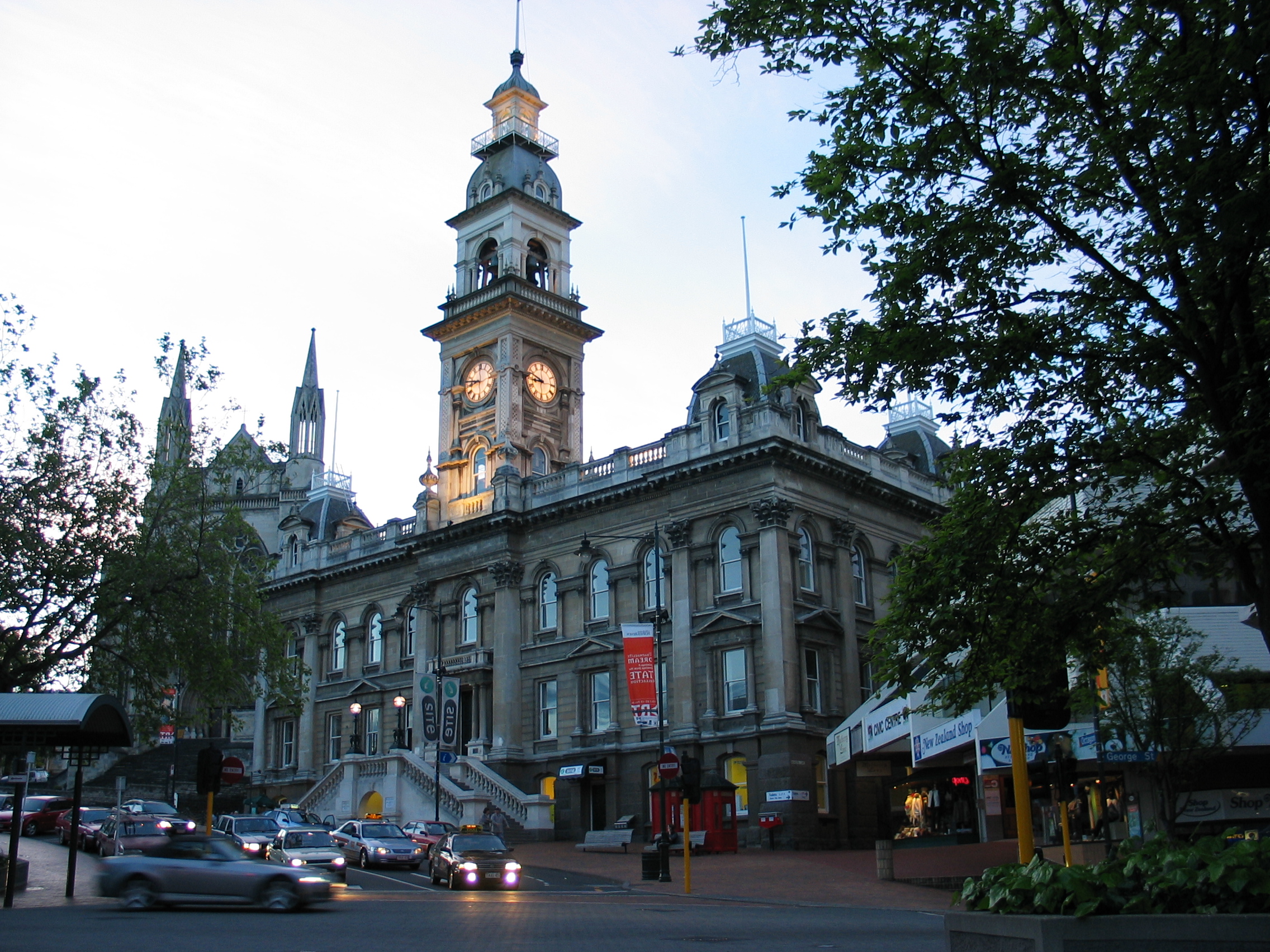 Octagon town centre Dunedin, South Island, New Zealand