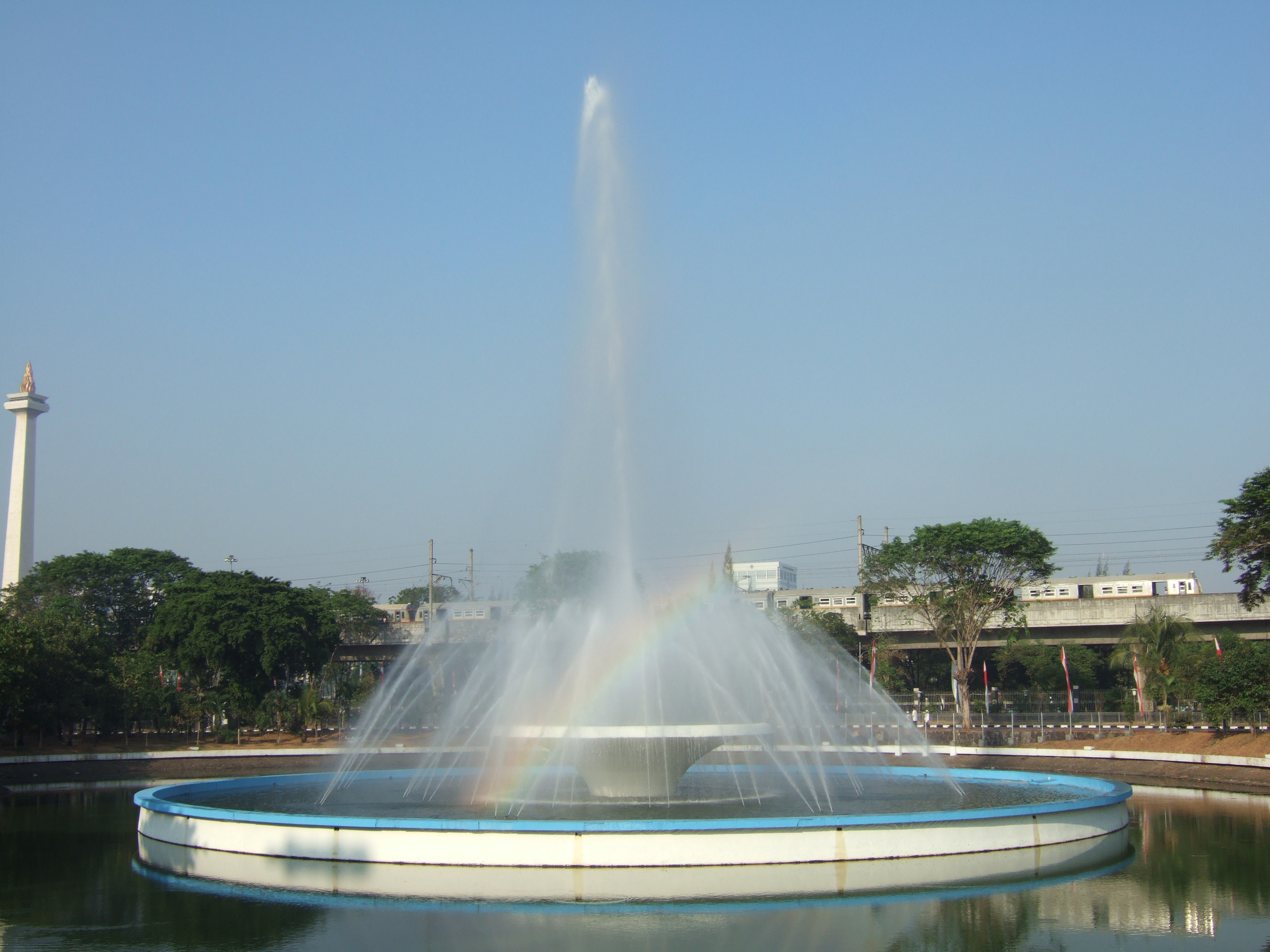 A fountain by the Istiqlal Mosque, Jakarta