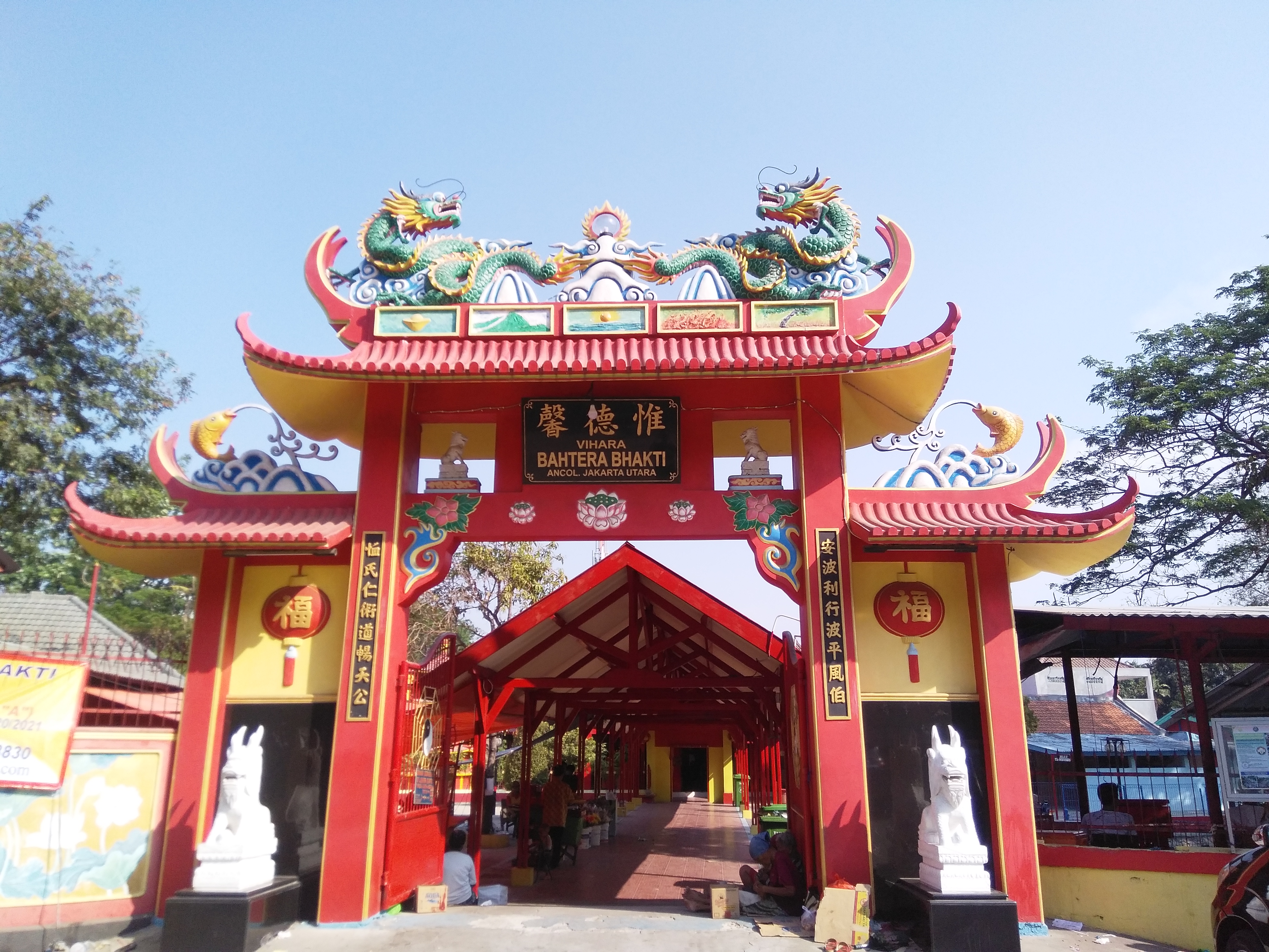 Ancol Shrine Gate in North Jakarta, Indonesia