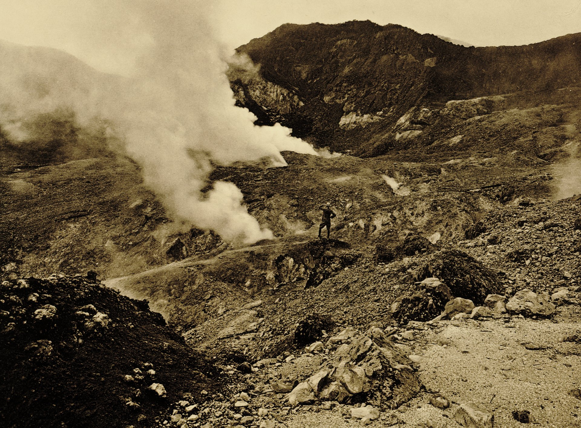 Volcano Gunung Papandayan, West Java.
