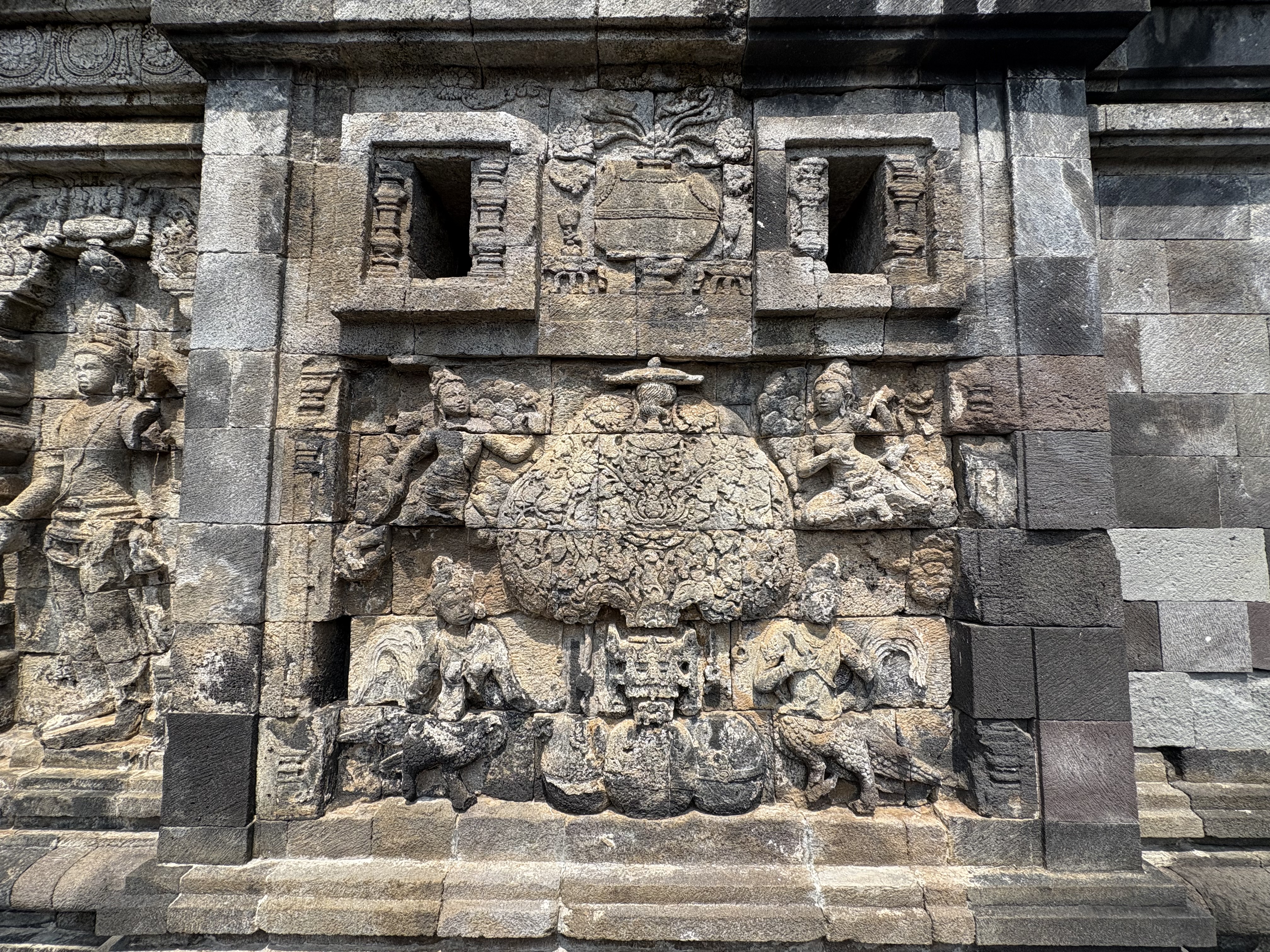 Reliefs on Candi Pawon Temple - Kalpavriksha