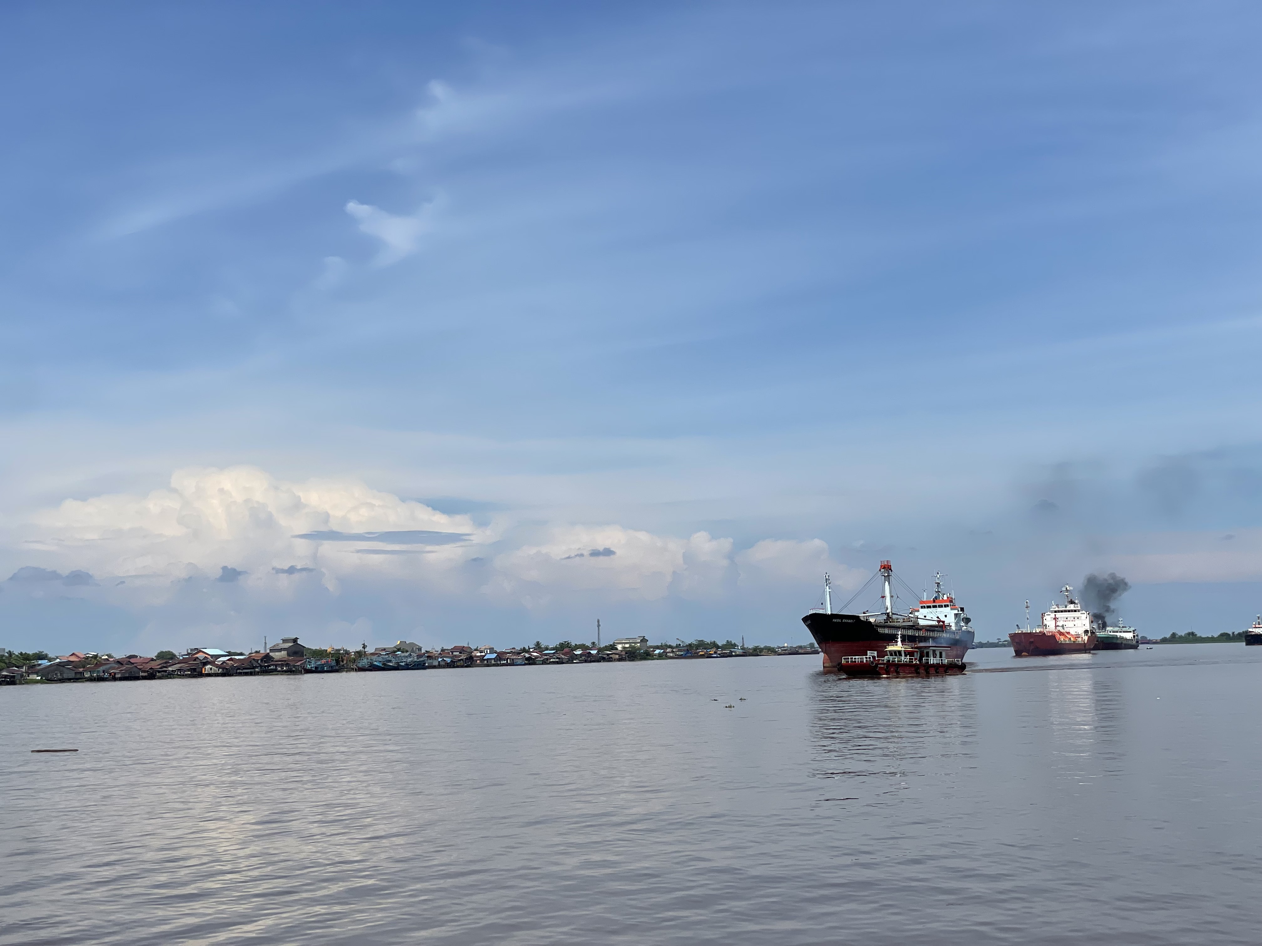 Ships on Kapuas River