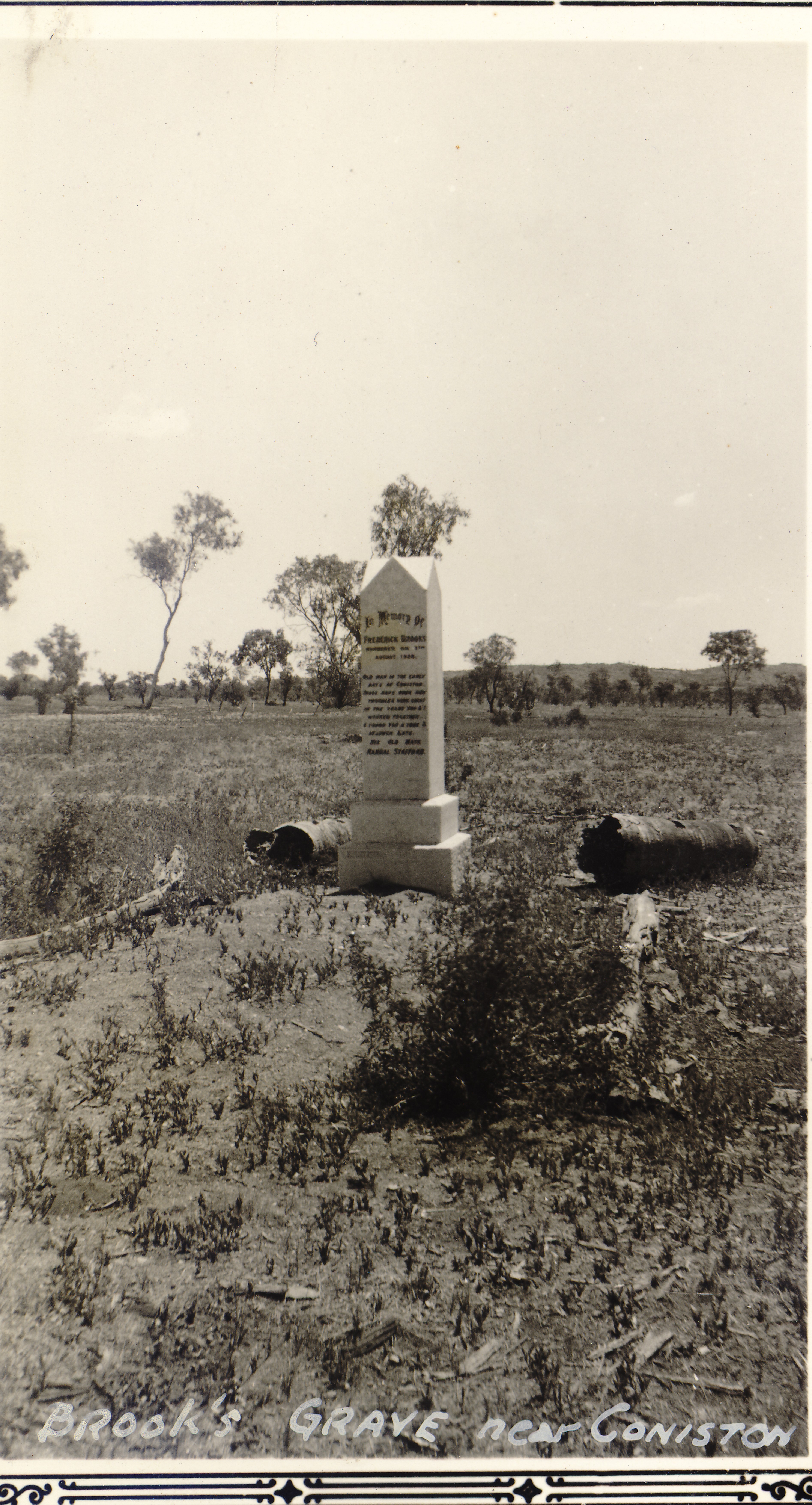 "[Frederick] Brook’s grave near Coniston"