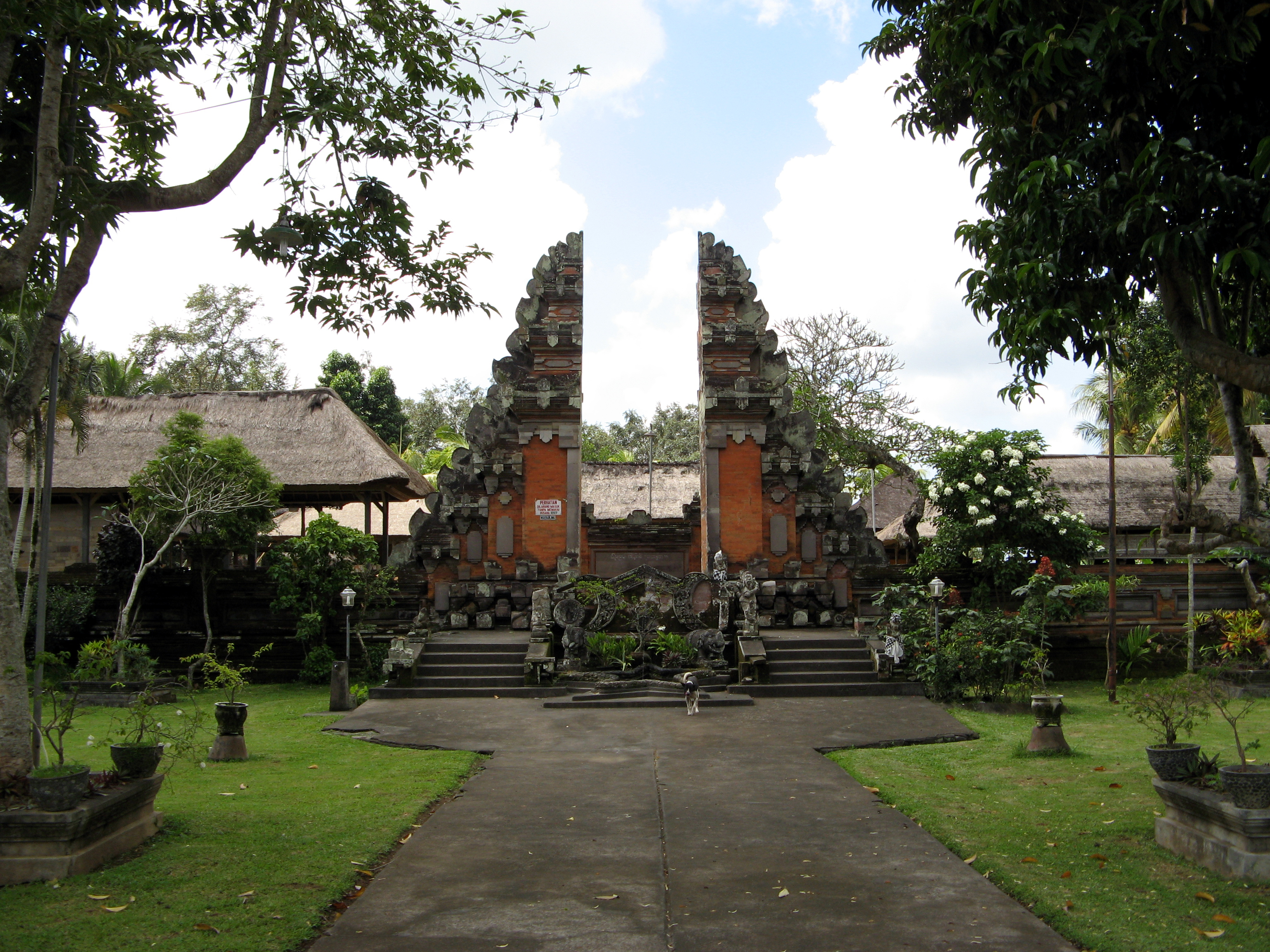 Penataran Sasih was the state temple of the Pejeng Kingdom, 1293 - 1343 AD. It is located in Pejeng, near Ubud.