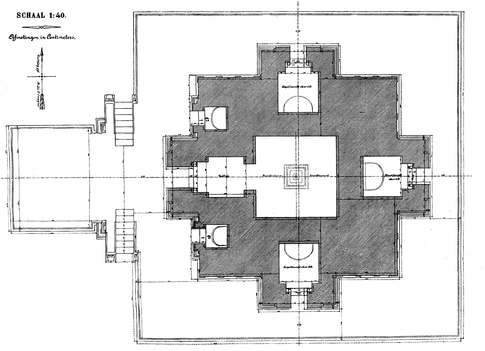 Plan of Singhasari temple (= Candi Singhasari), a 13th century syncretic Hindu-Buddhist temple in Singosari district, Malang Regency, East Java in Indonesia.