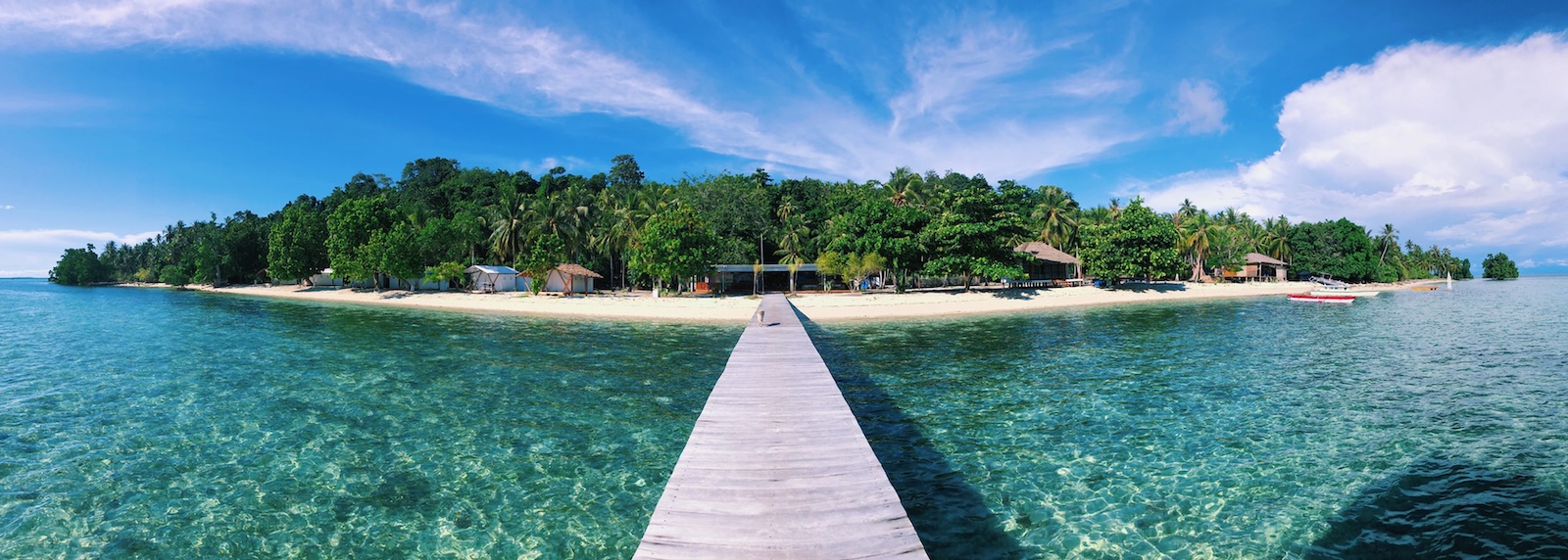 Panoramic view of Buka Buka Island in Togean Islands, in Reconnect - Private Island Resort