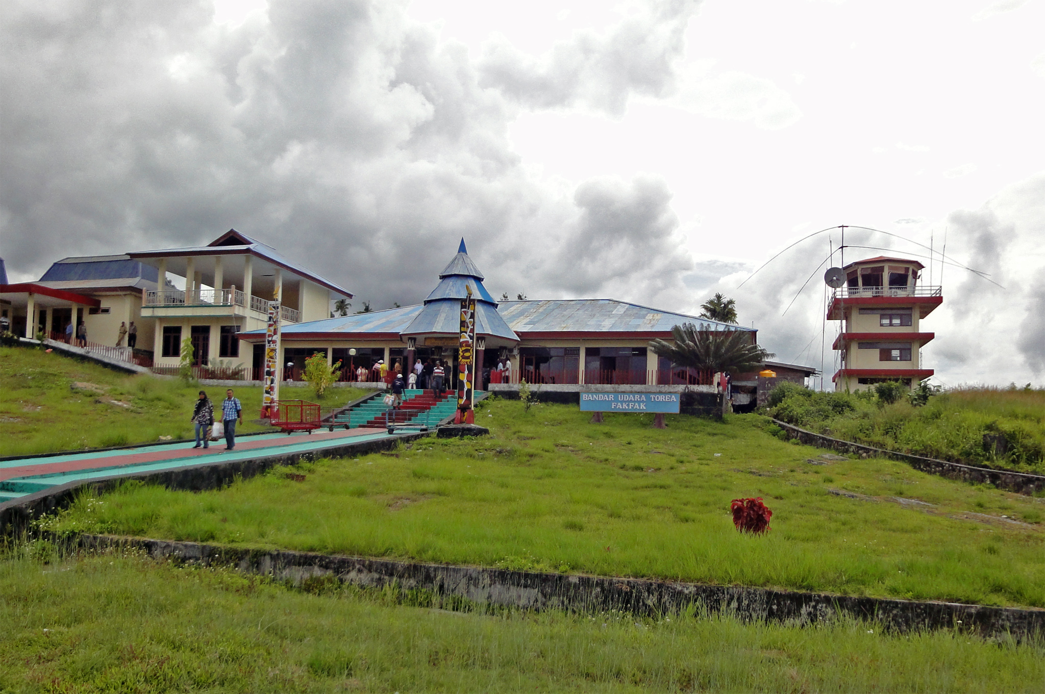 Photograph of Fakfak airport from airside, West Papua, Indonesia