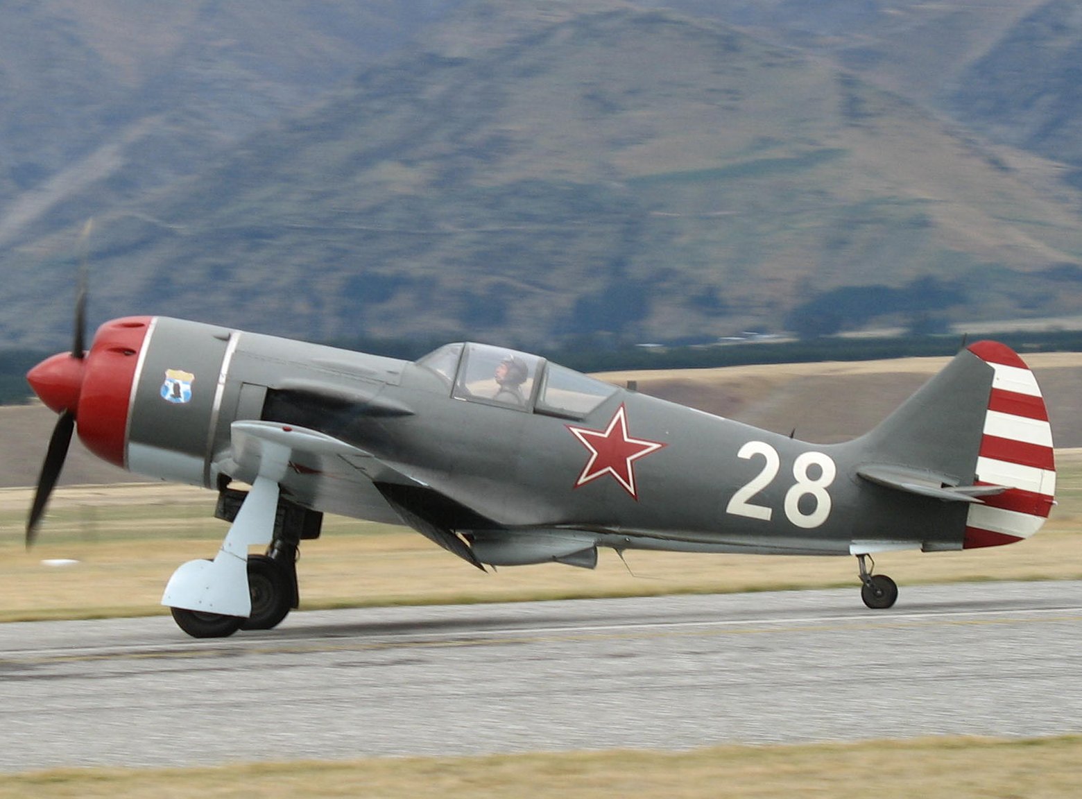 Lavochkin La-9 at the Warbirds Over Wanaka airshow, Wanaka, New Zealand, 2006.