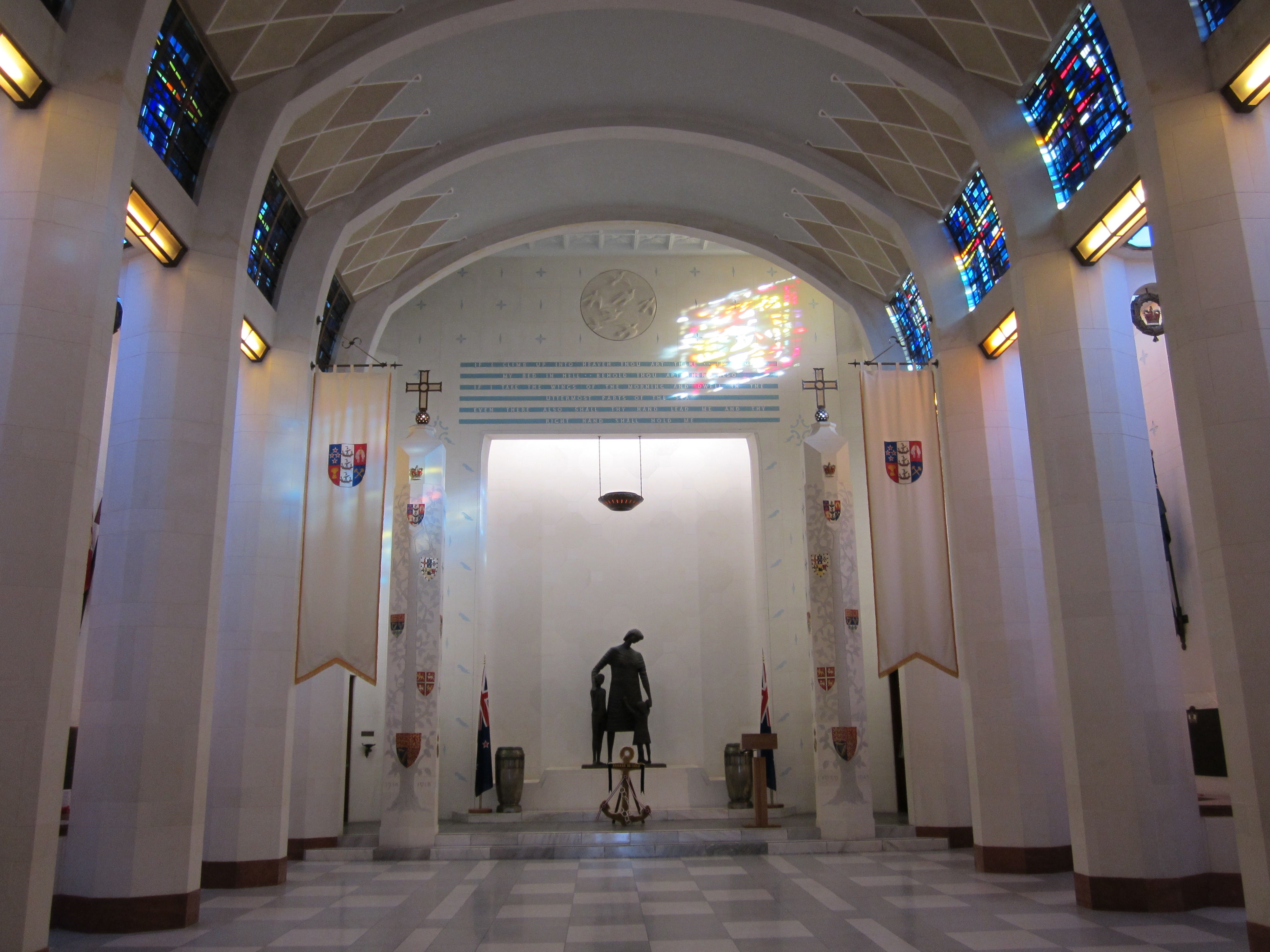 The interior of the National War Memorial as of June 2012