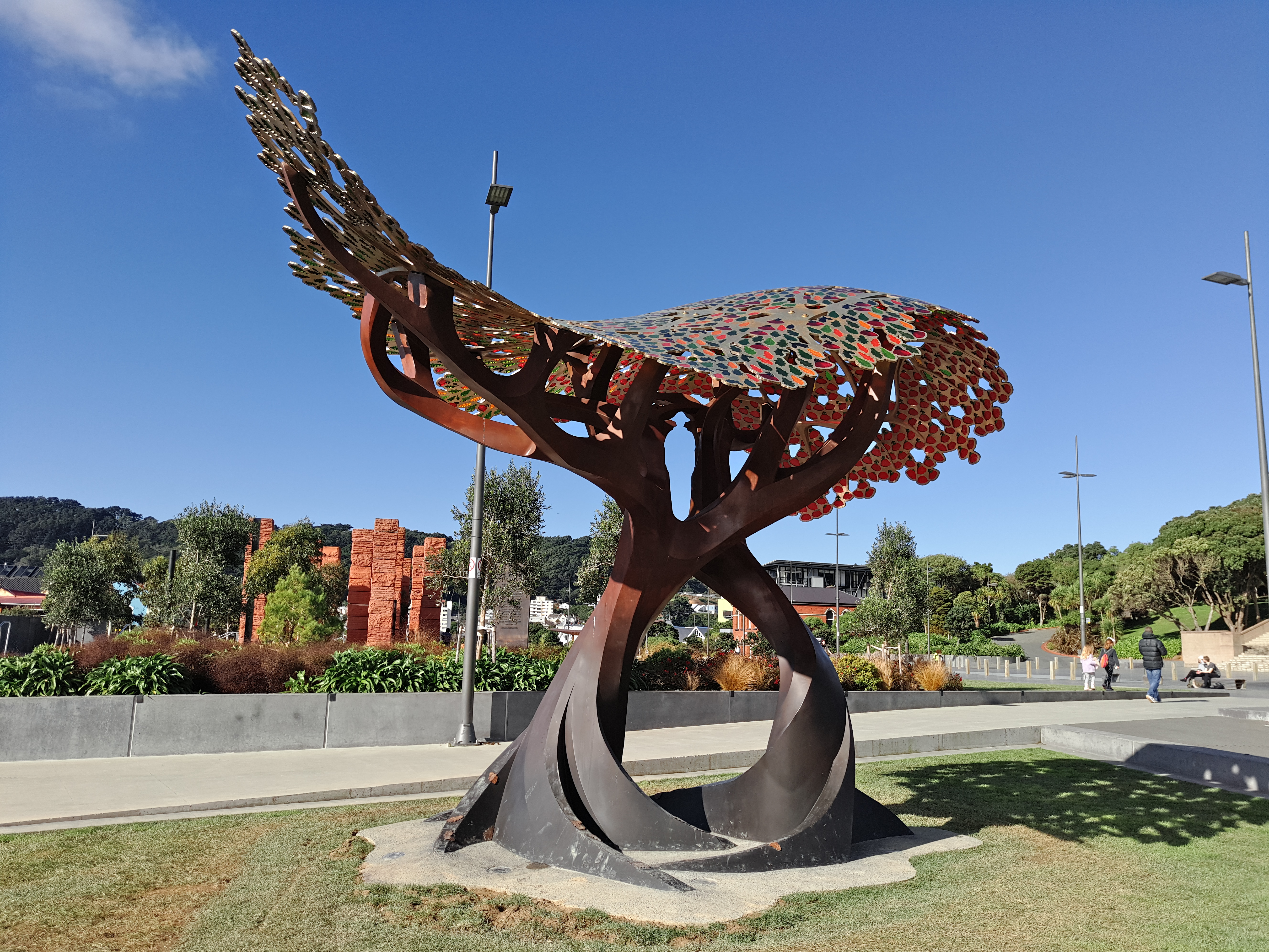 The United Kingdom memorial at Pukeahu National War Memorial Park, Wellington, New Zealand