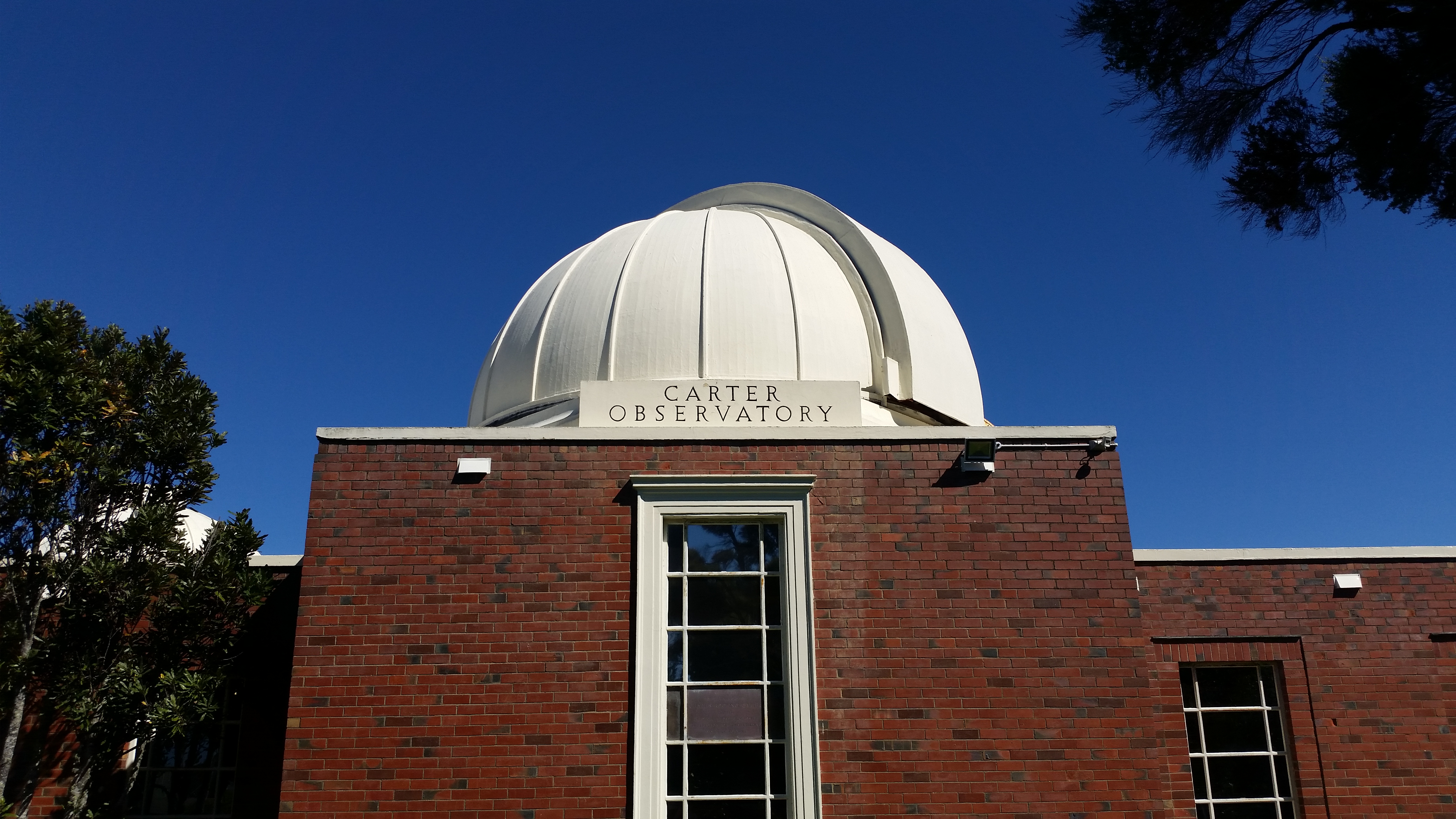 Outside view of the Thomas Cooke telescope dome at Space Place.