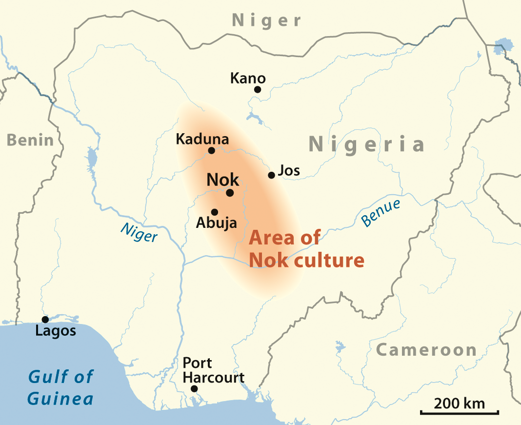 Area of the Nok culture, English version